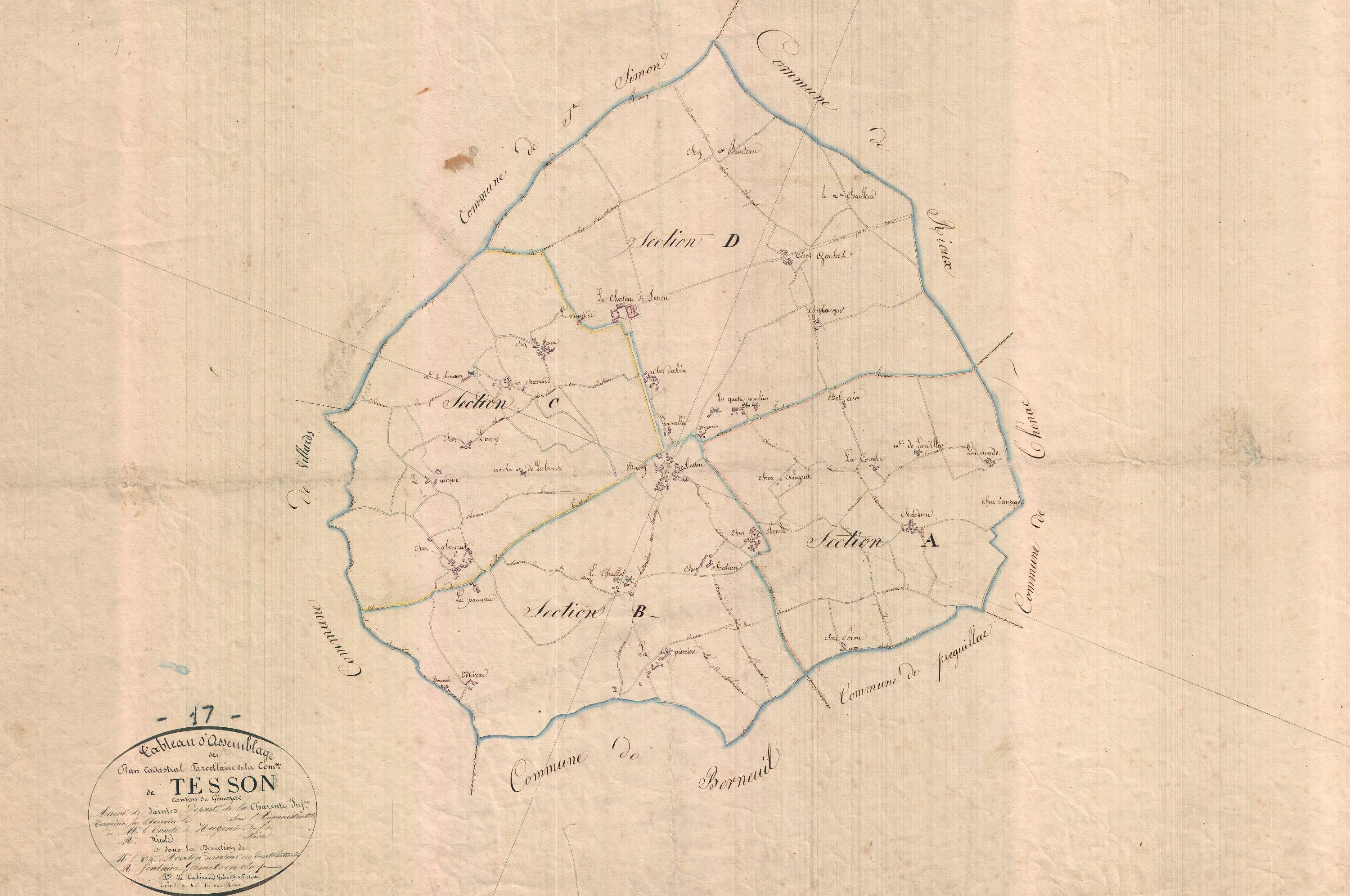 Tesson - Tableau d'assemblage.