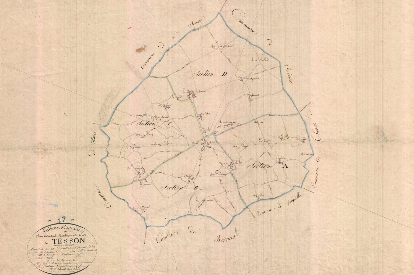 Tesson - Tableau d'assemblage.