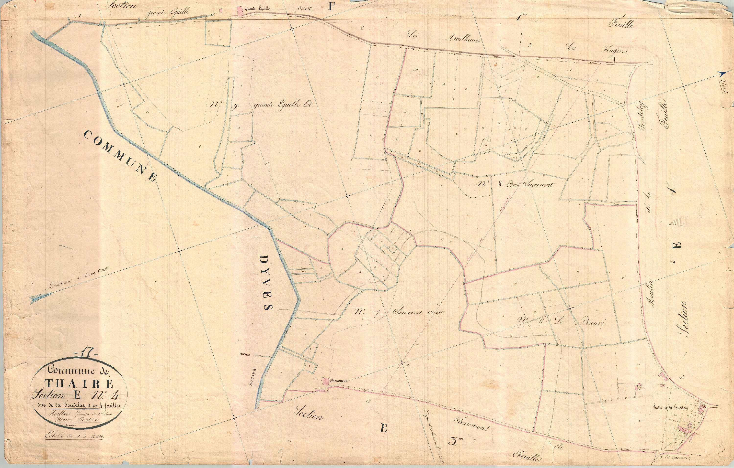 Thairé - Section E4 dite de Fondelay.