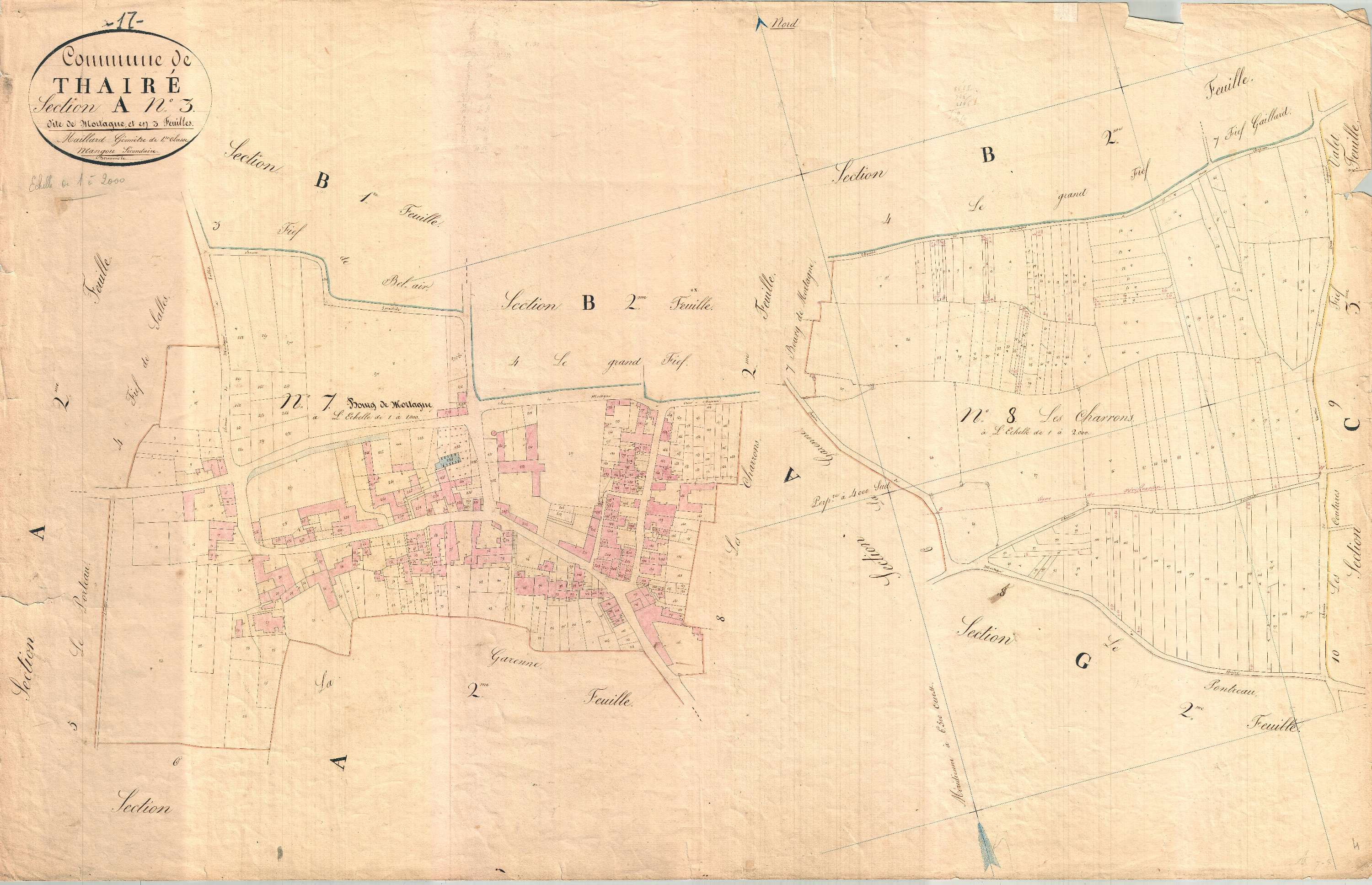 Thairé - Section A3 dite de Mortagne.