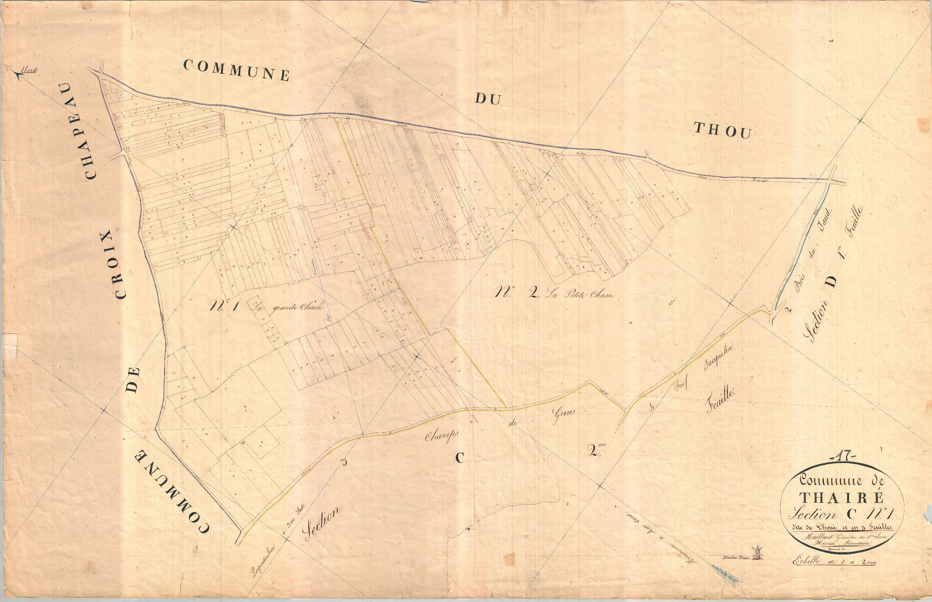 Thairé - Section C1 dite de L'Houé.