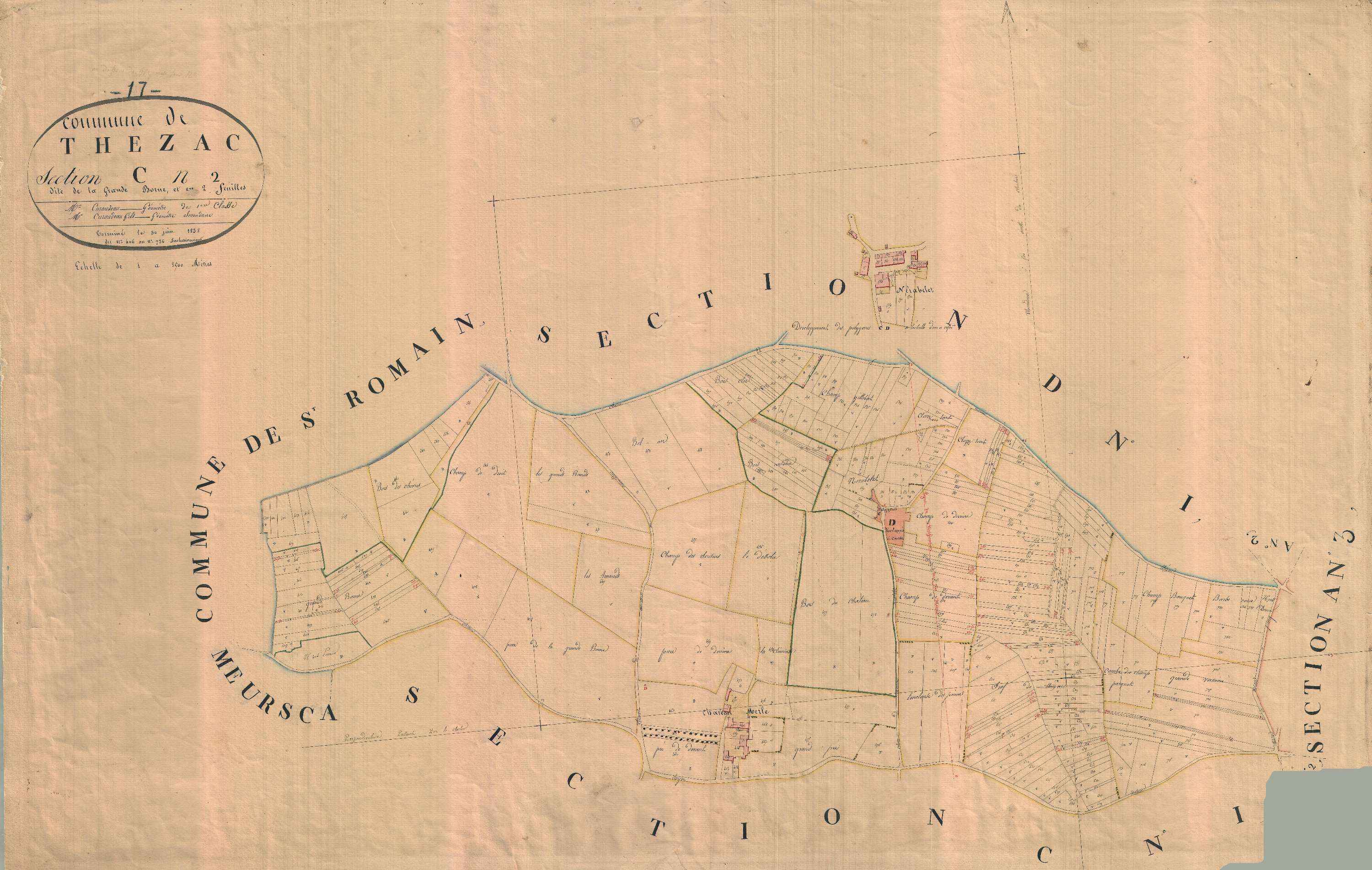 Thézac - Section C2 dite de la Grande Borne.