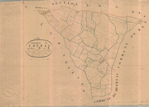 Thézac - Section B1 dite des Chateliers.