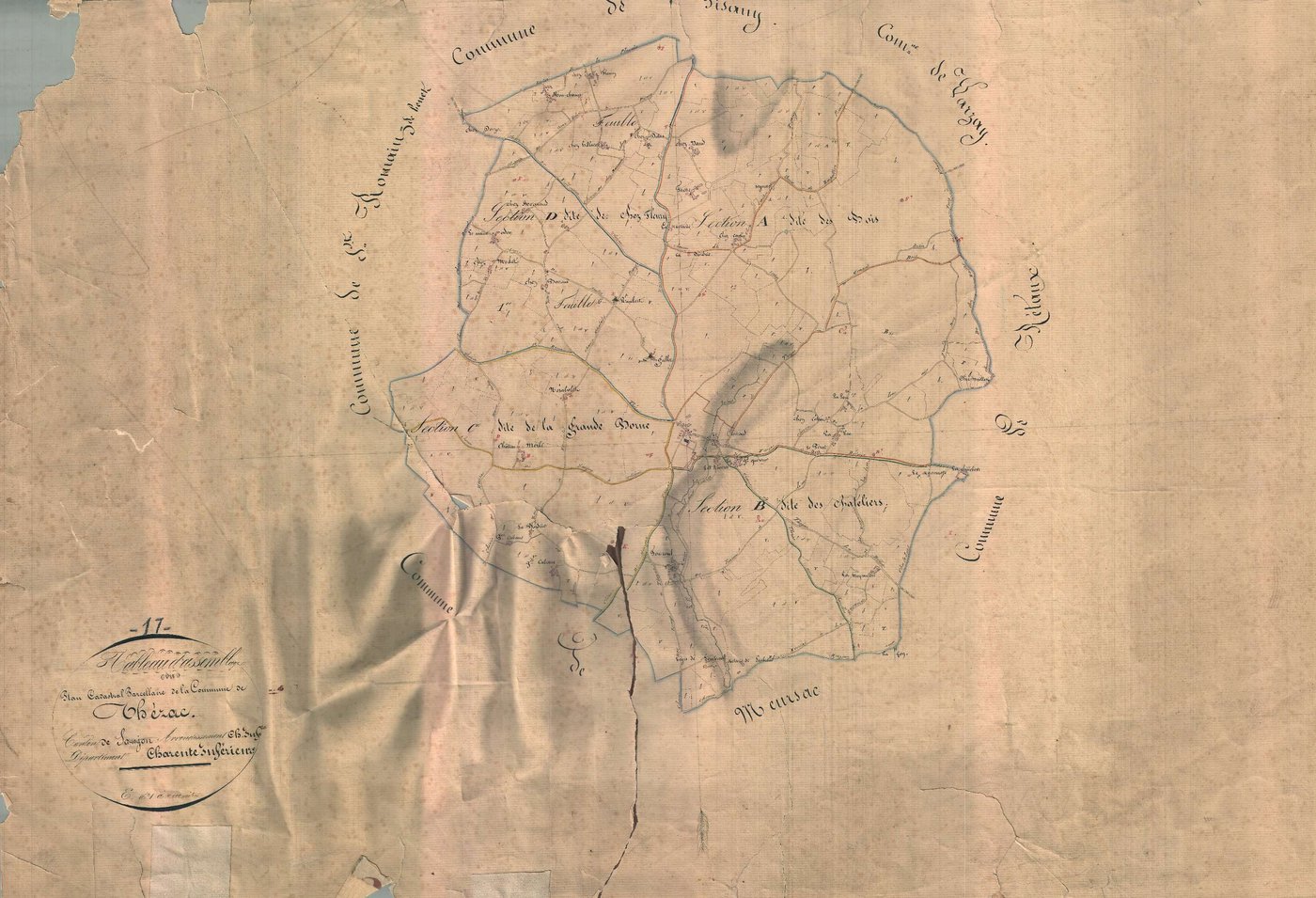Thézac - Tableau d'assemblage.