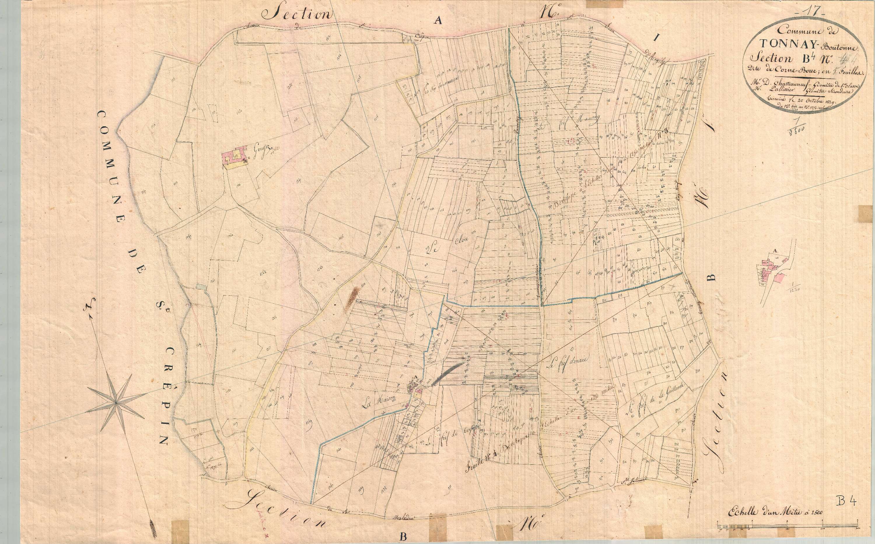 Tonnay-Boutonne - Section B4 dite de Corne-Bouc.