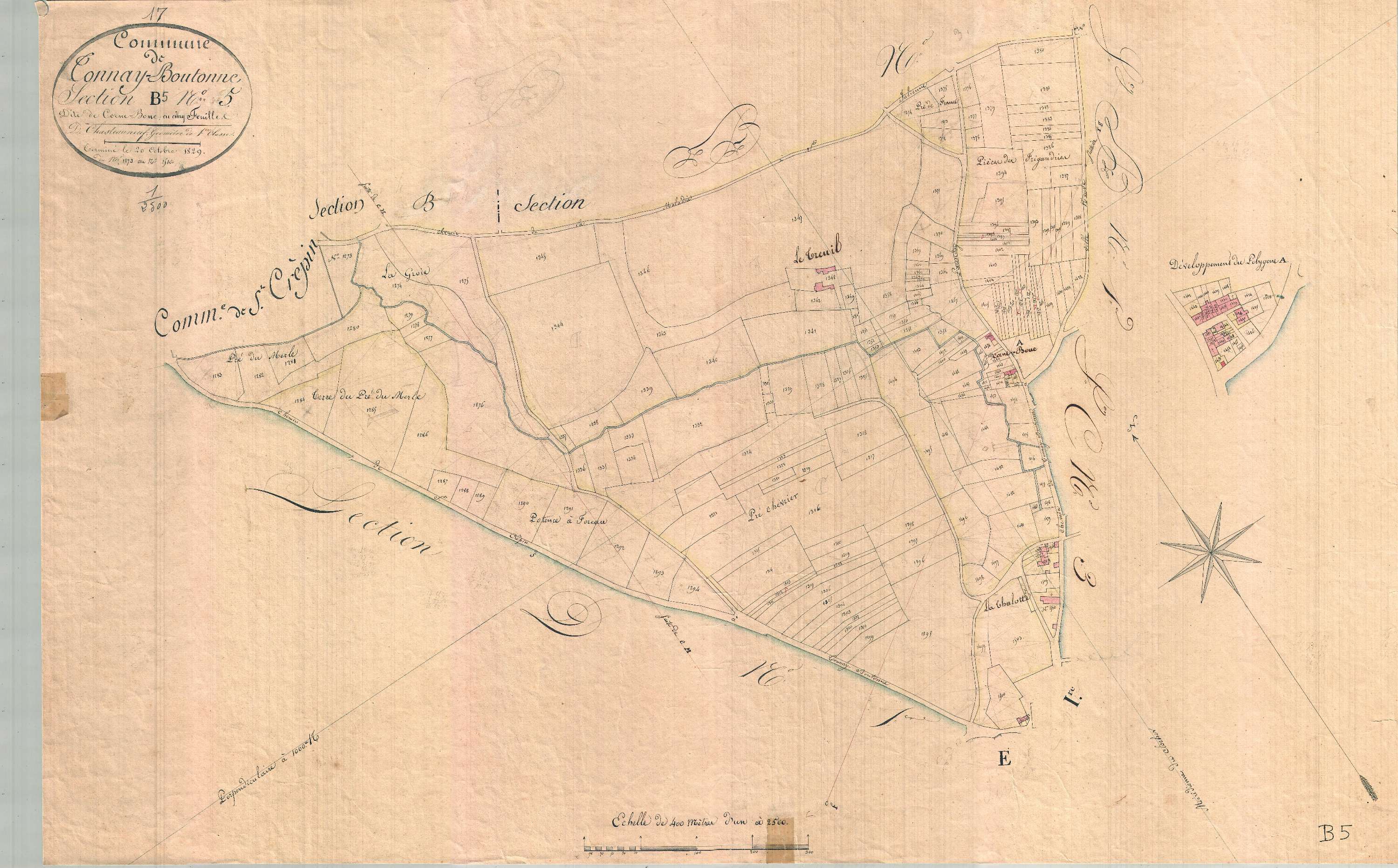 Tonnay-Boutonne - Section B5 dite de Corne-Bouc.