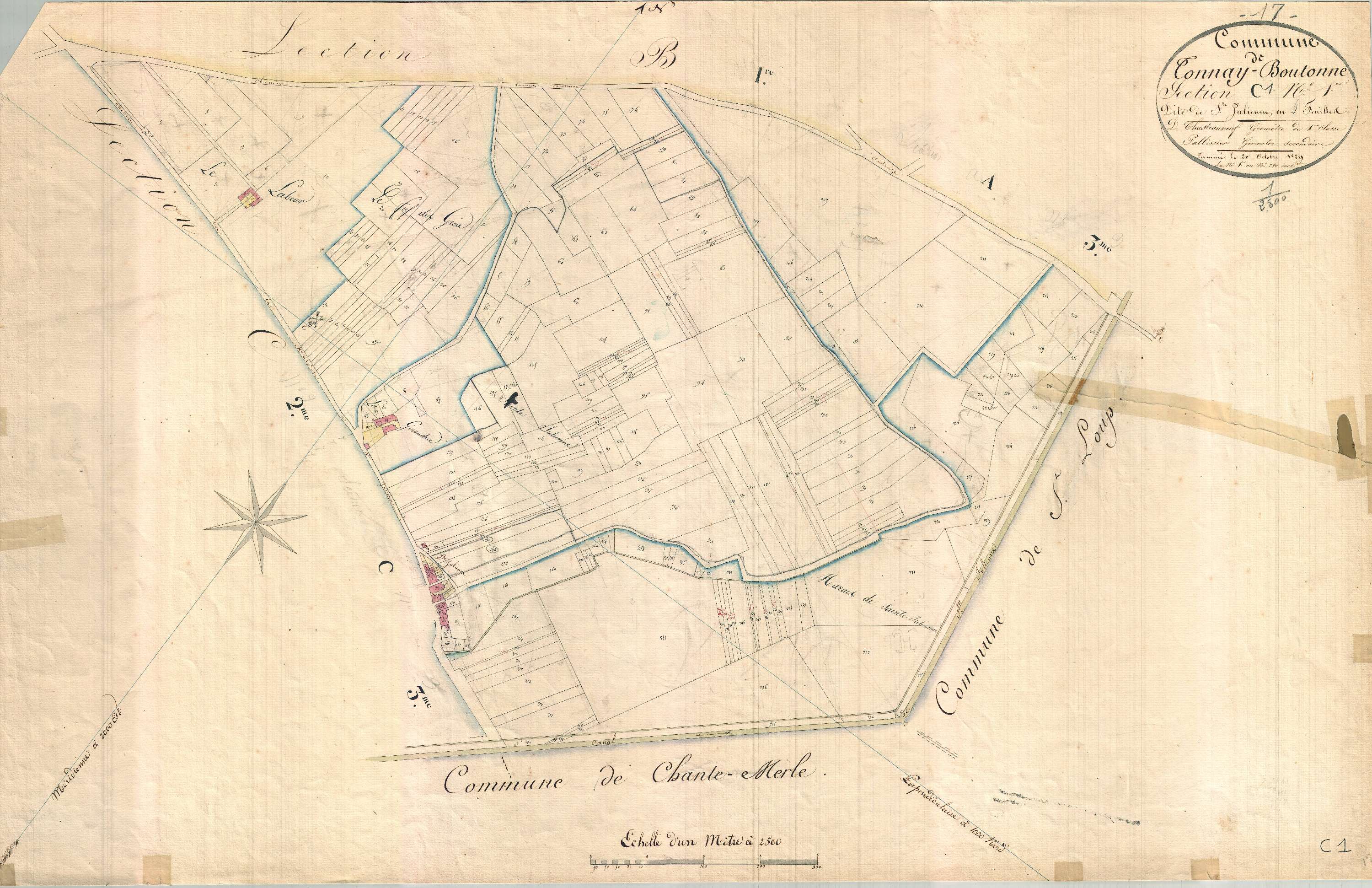 Tonnay-Boutonne - Section C1 dite de Sainte- Julienne.
