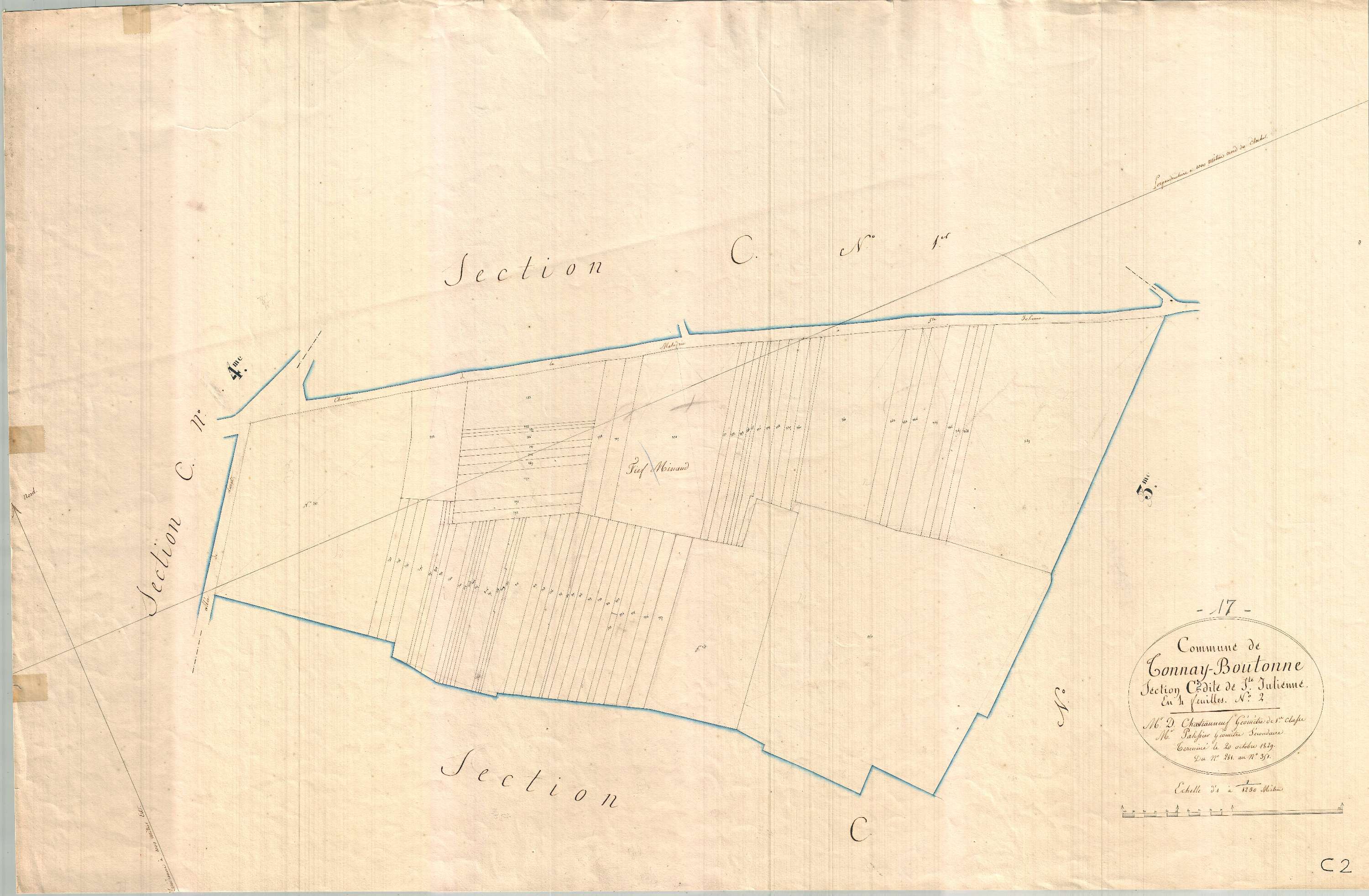 Tonnay-Boutonne - Section C2 dite de Sainte- Julienne.