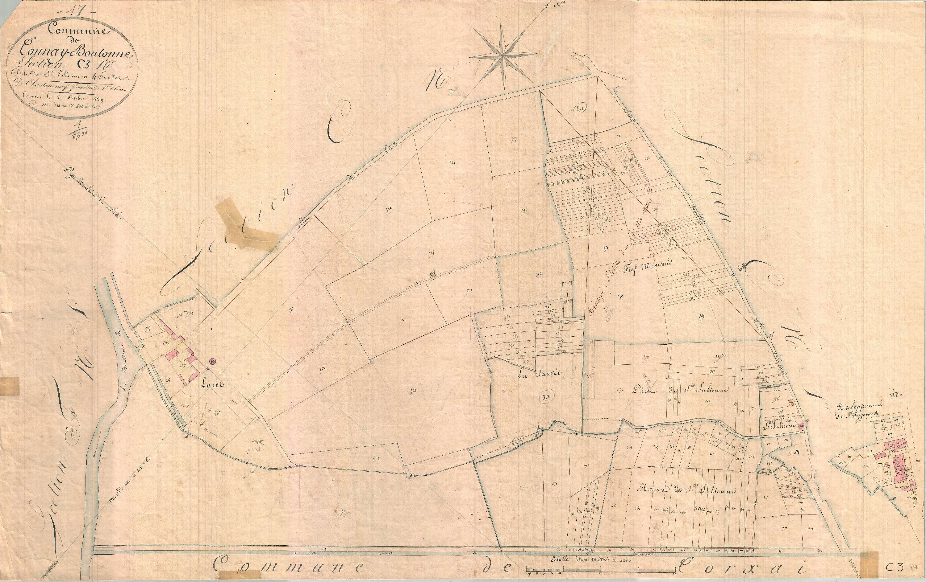 Tonnay-Boutonne - Section C3 dite de Sainte- Julienne.