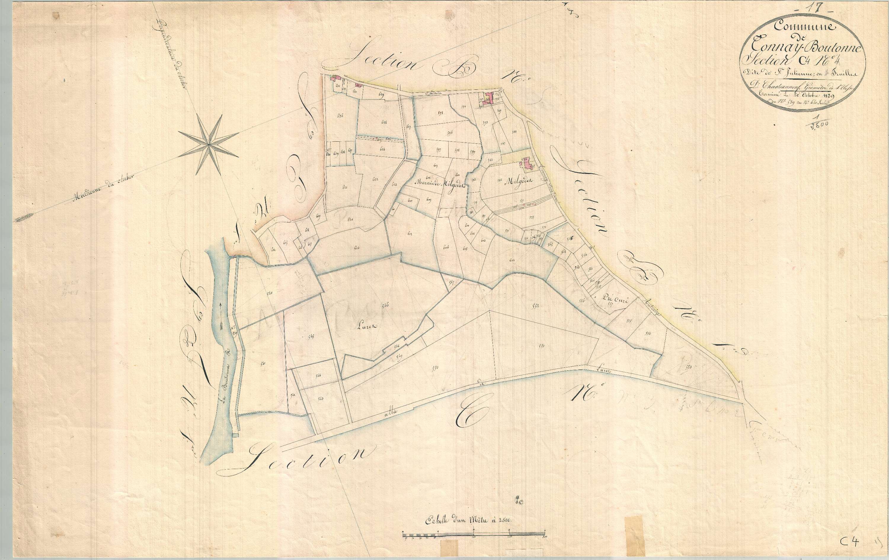 Tonnay-Boutonne - Section C4 dite de Sainte- Julienne.