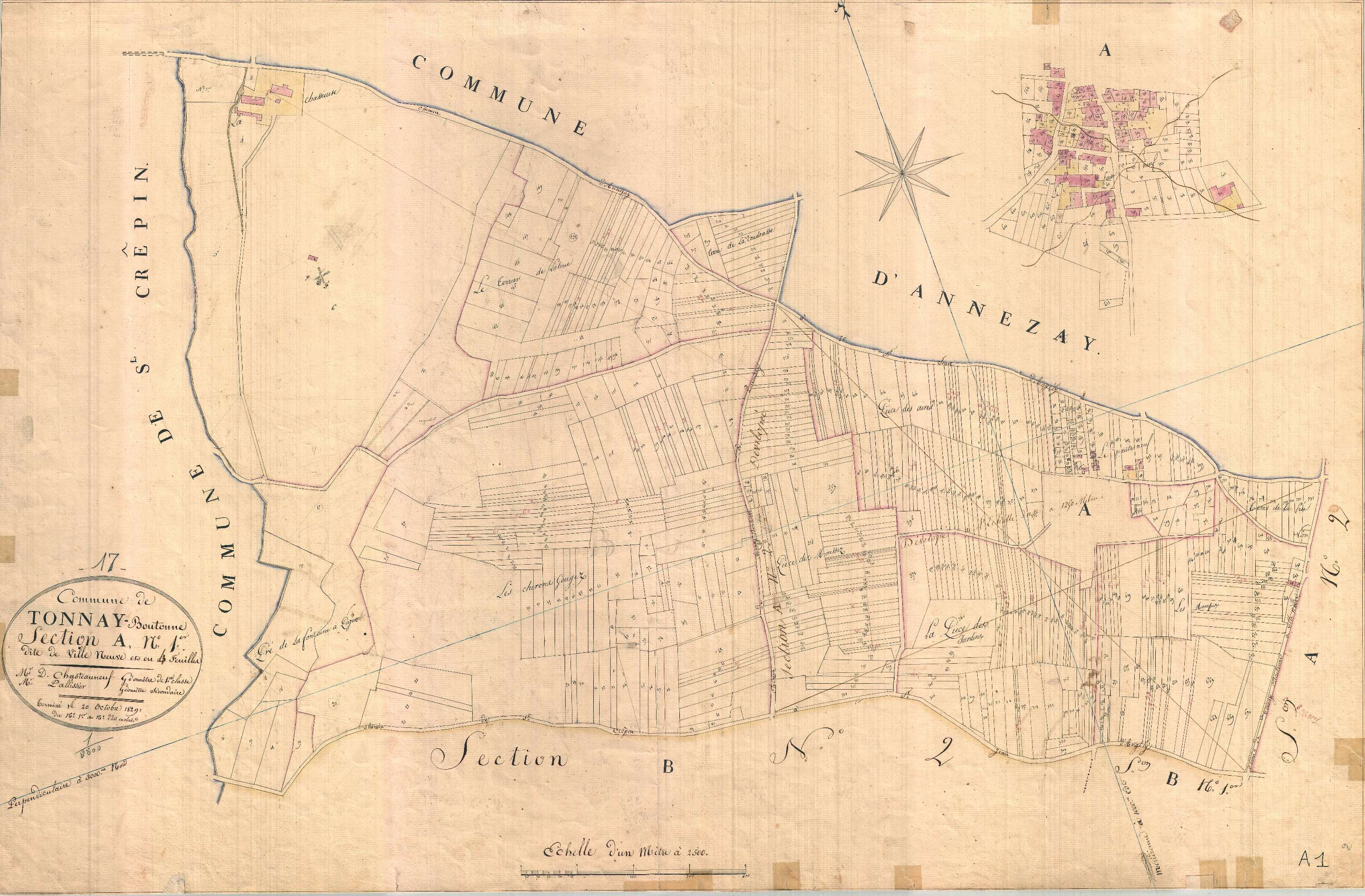 Tonnay-Boutonne - Section A 1 dite de la Ville Neuve.