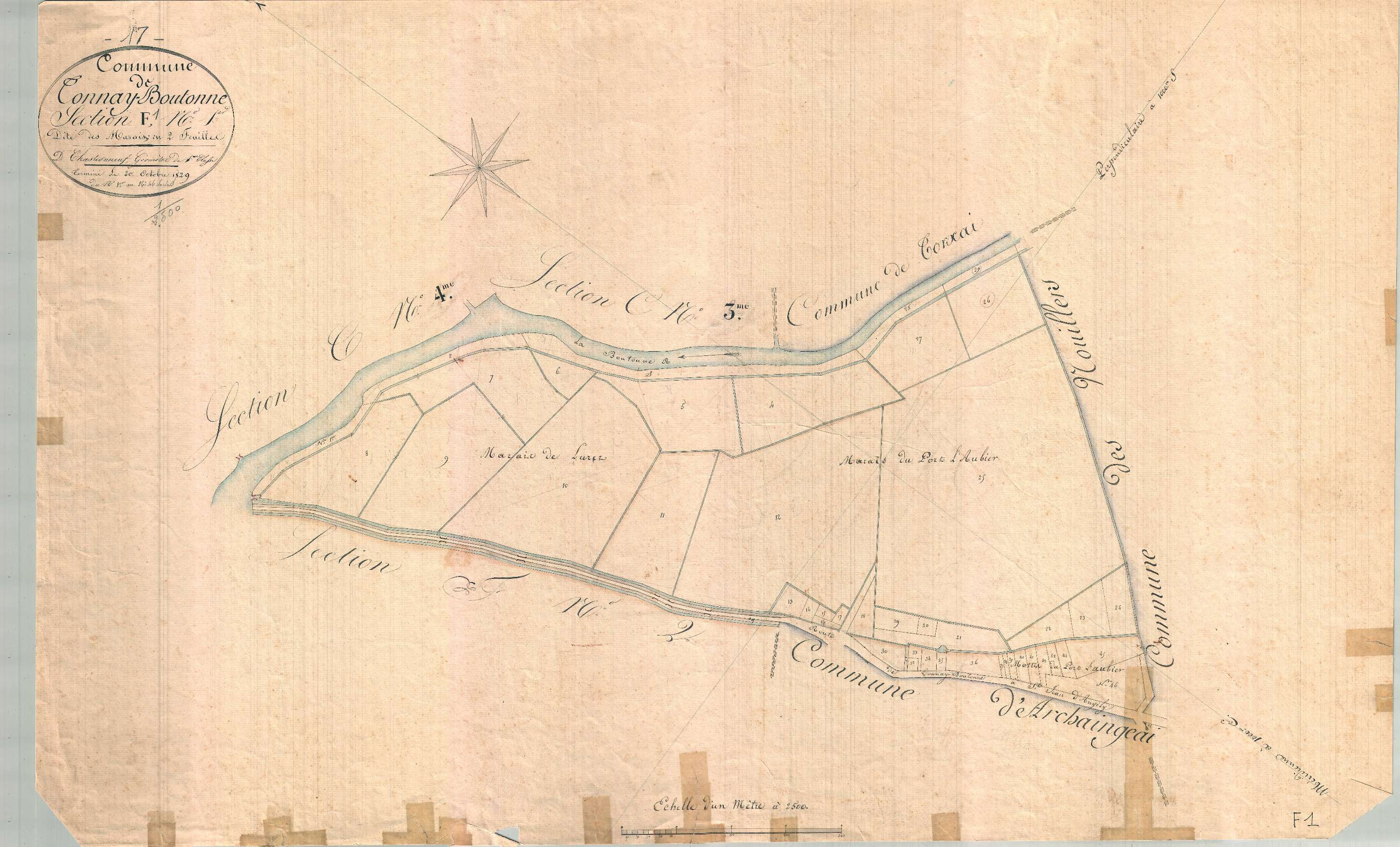 Tonnay-Boutonne - Section F1 dite des Marais.