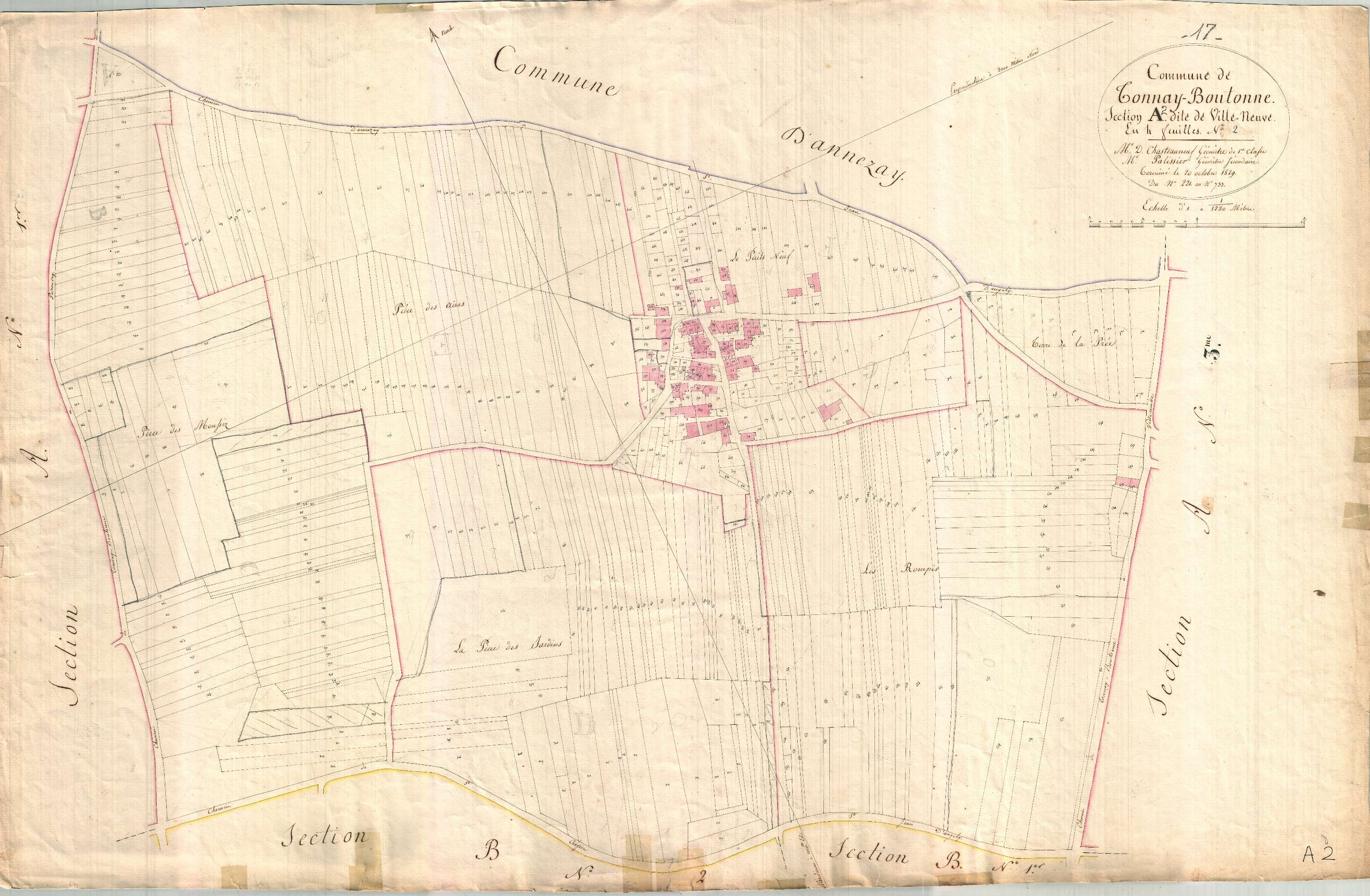 Tonnay-Boutonne - Section A2 dite de la Ville Neuve.