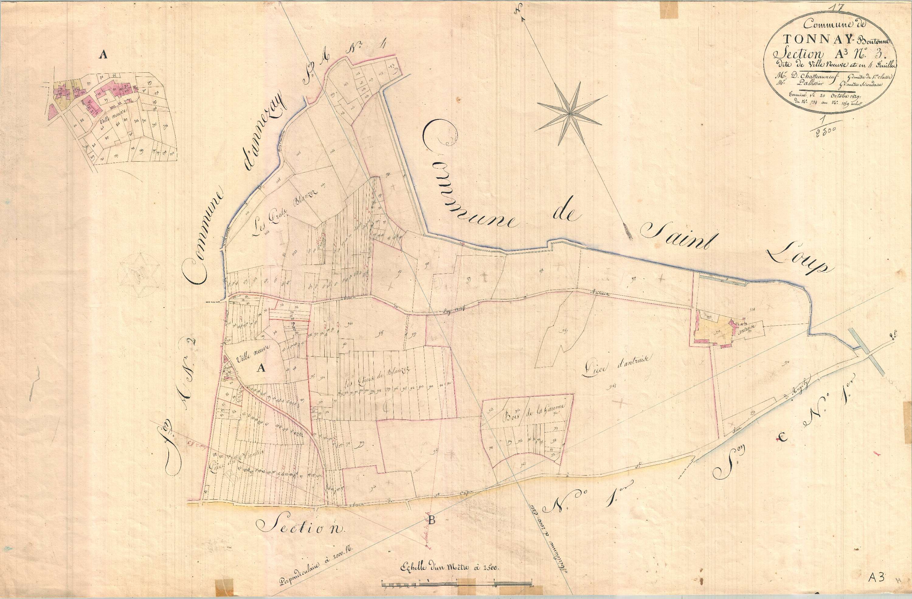 Tonnay-Boutonne - Section A3 dite de la Ville Neuve.