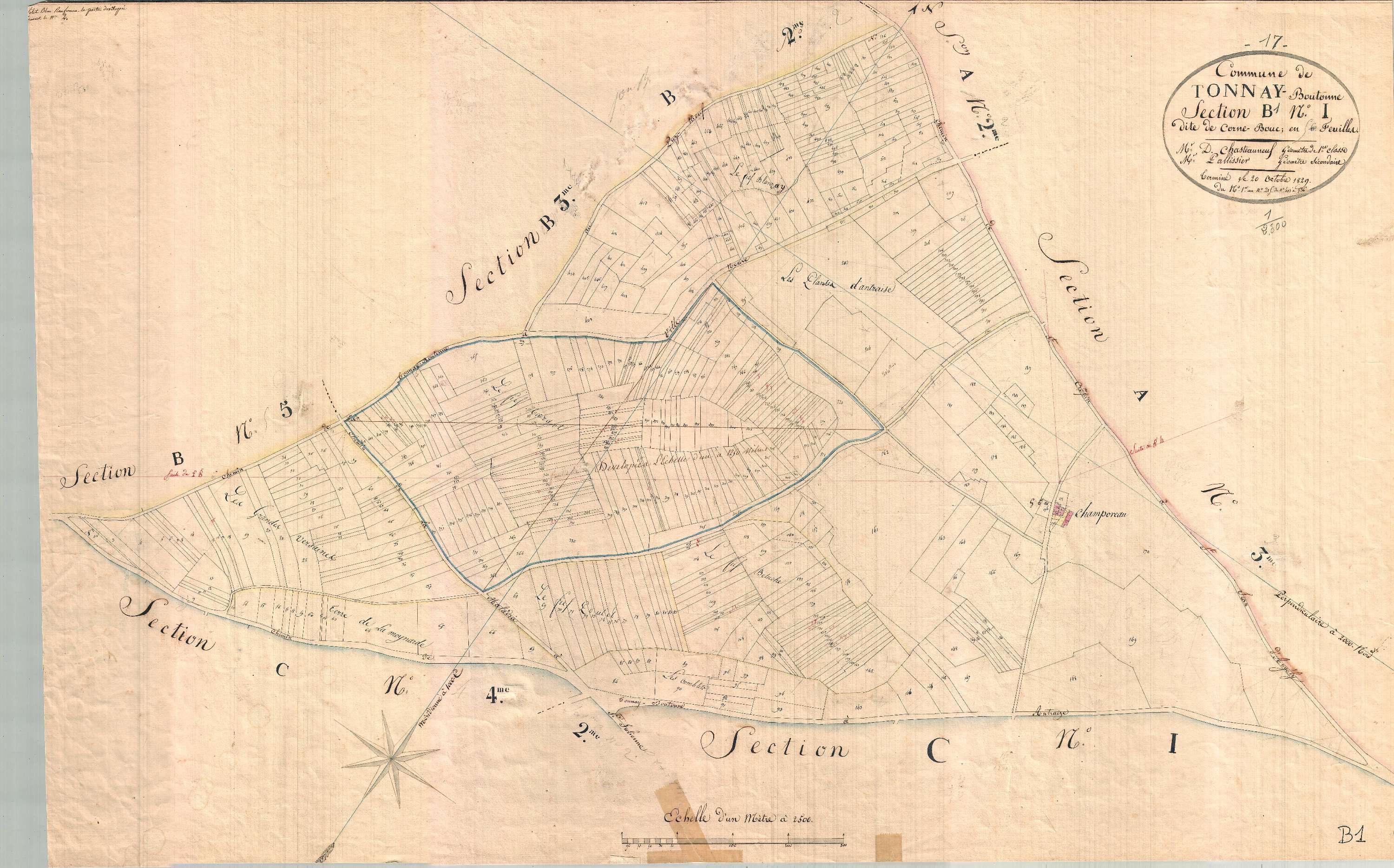 Tonnay-Boutonne - Section B1 dite de Corne-Bouc.