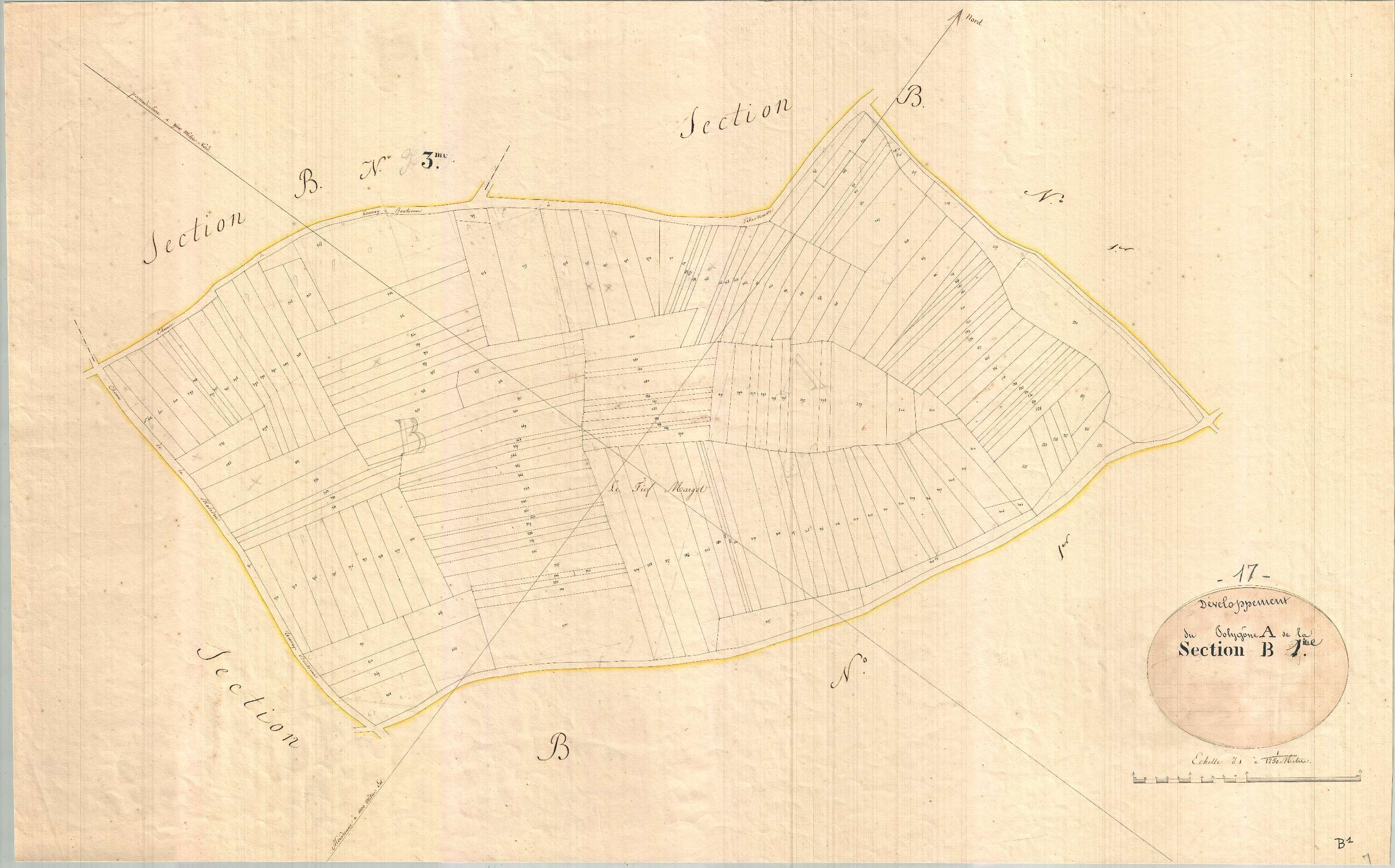 Tonnay-Boutonne - Section B1 développement dite de Corne-Bouc.