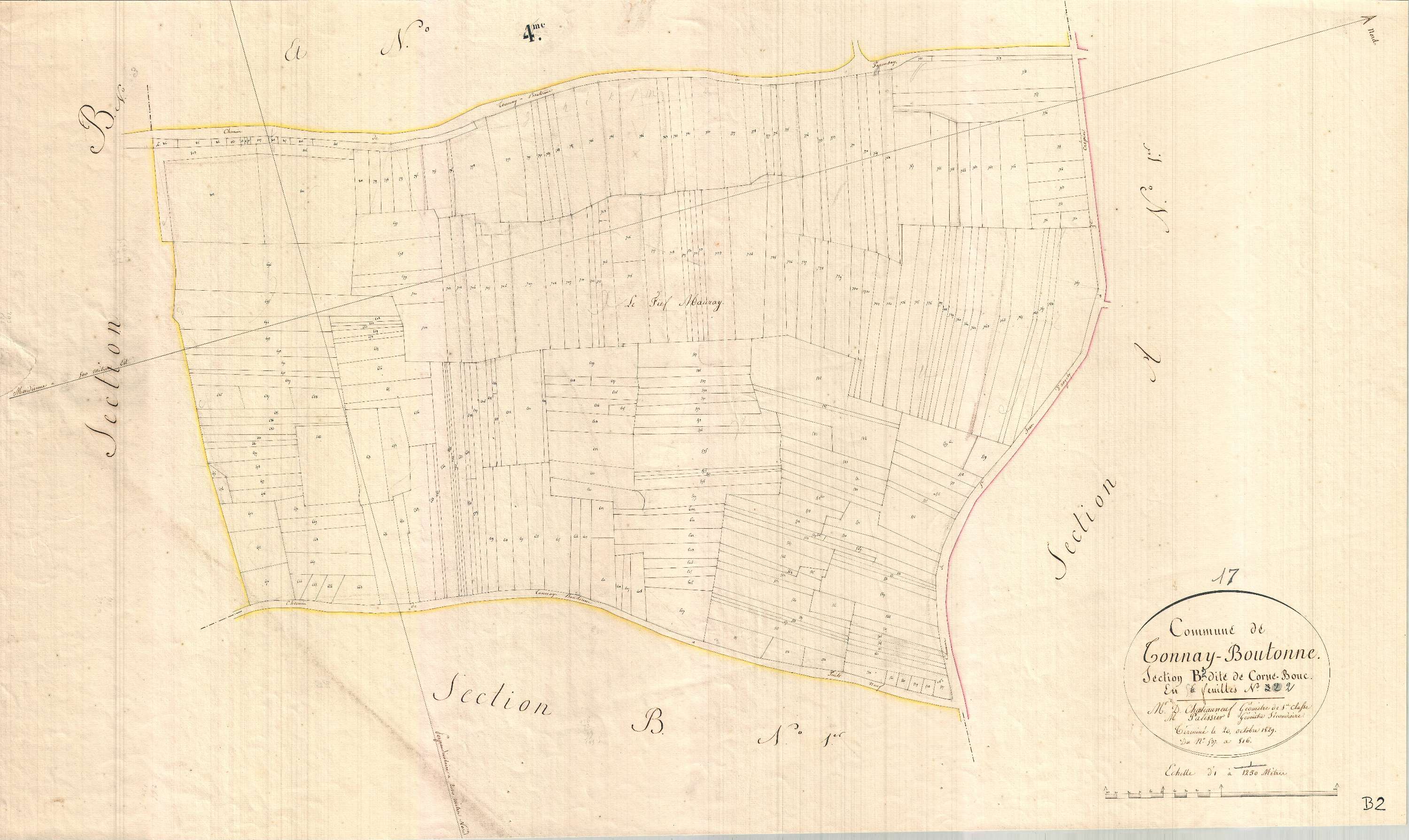Tonnay-Boutonne - Section B2 dite de Corne-Bouc.