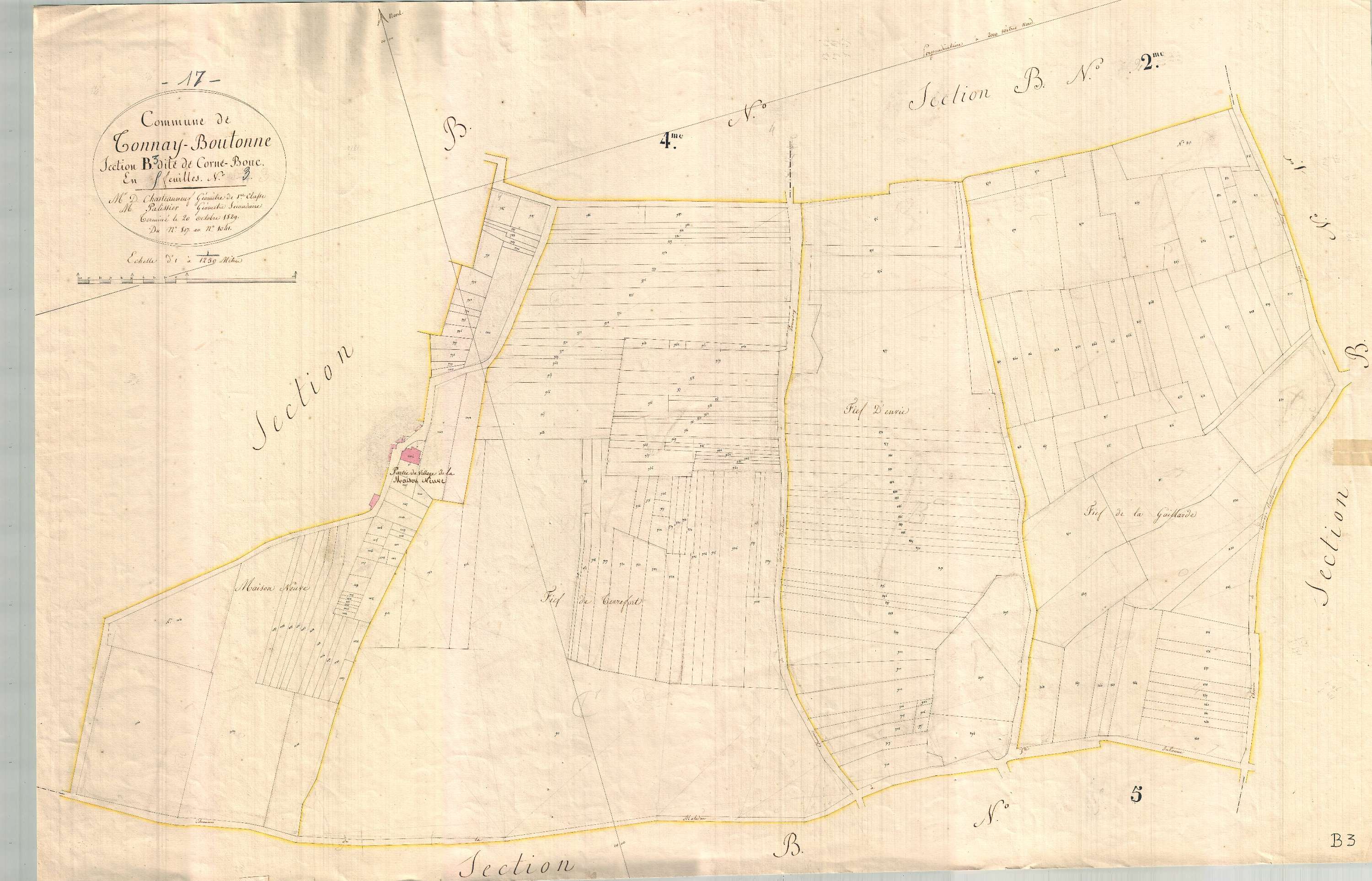 Tonnay-Boutonne - Section B3 dite de Corne-Bouc.