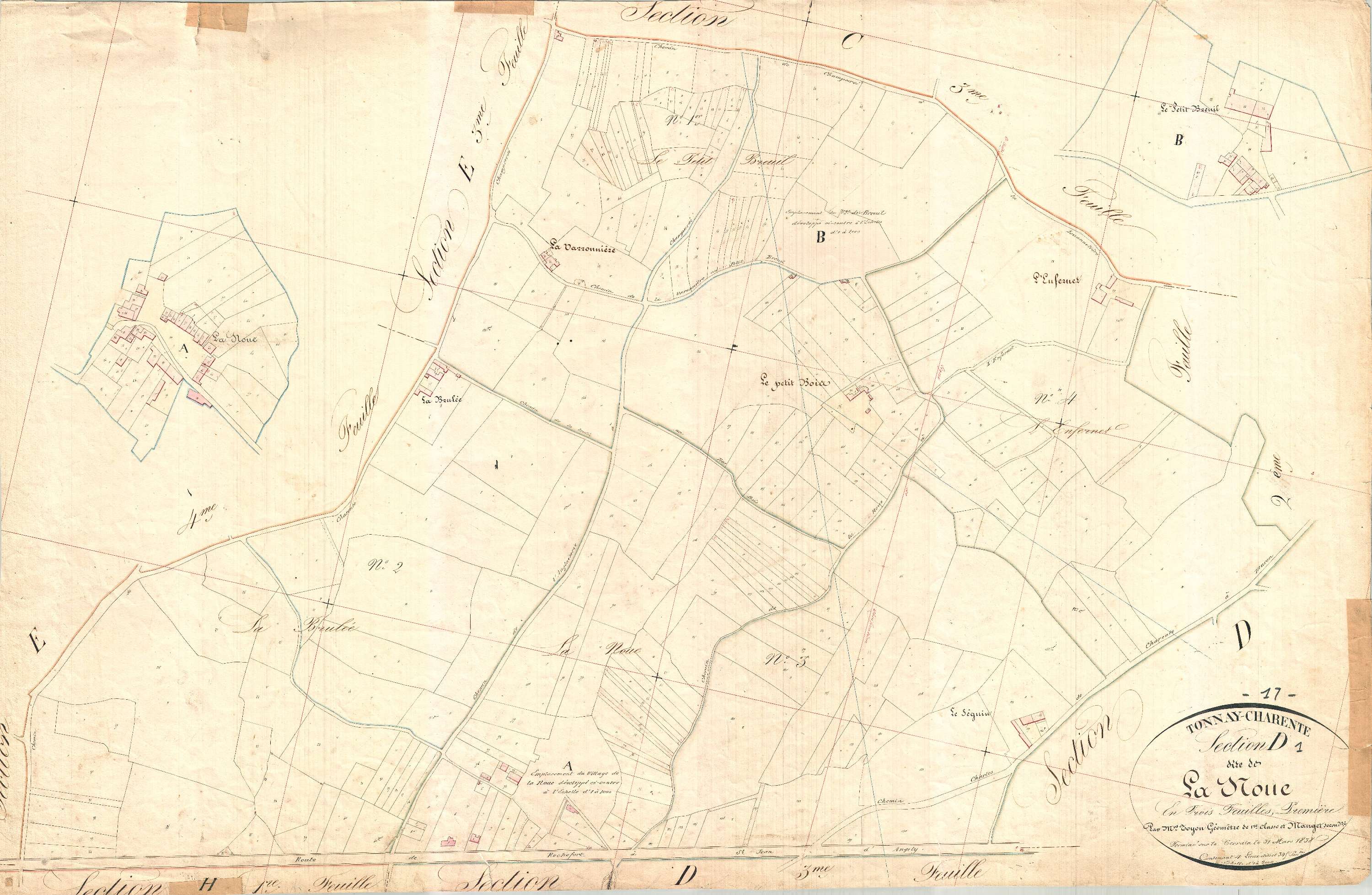 Tonnay-Charente - Section D1 dite de la Noue.