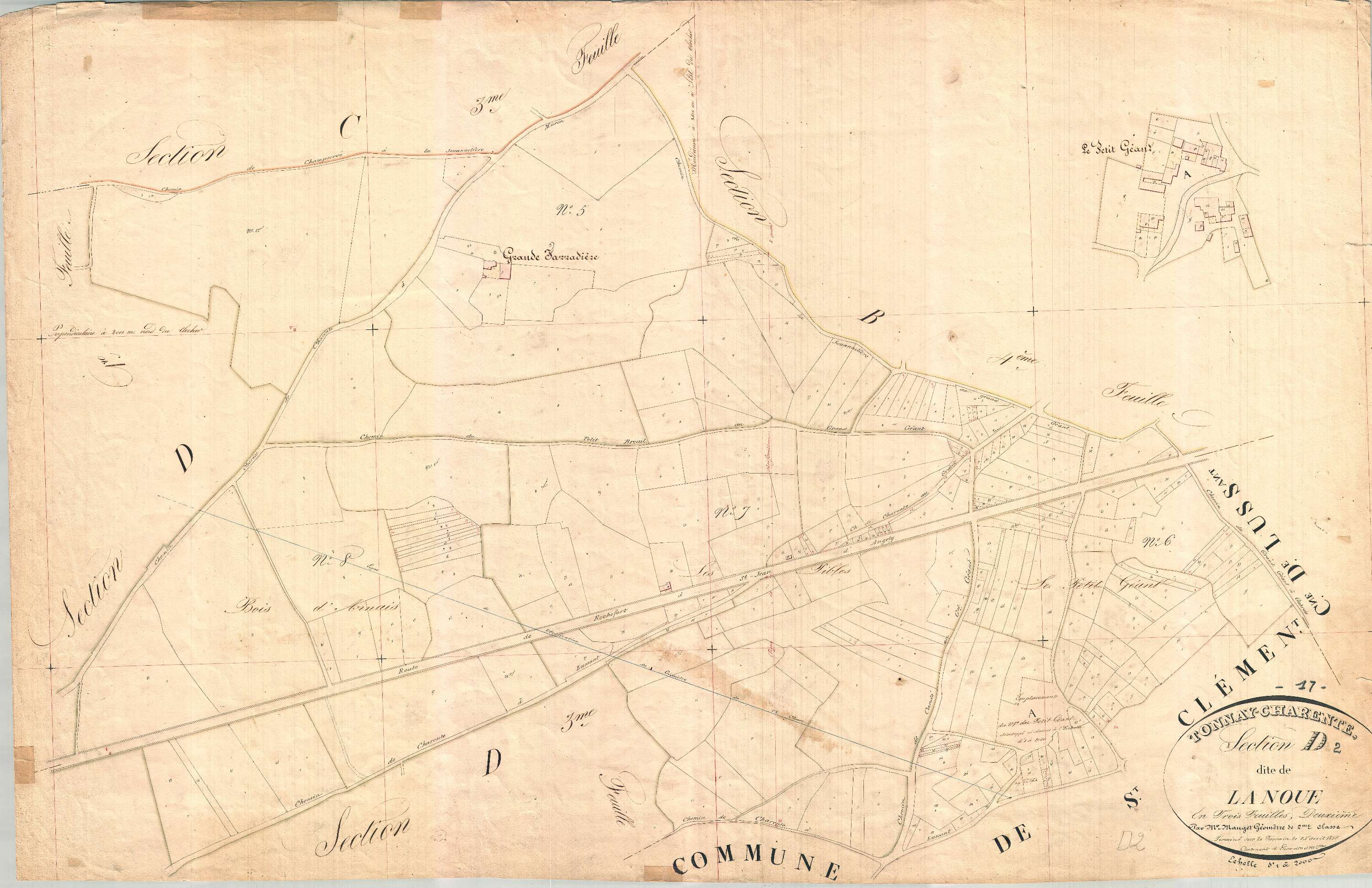 Tonnay-Charente - Section D2 dite de la Noue.