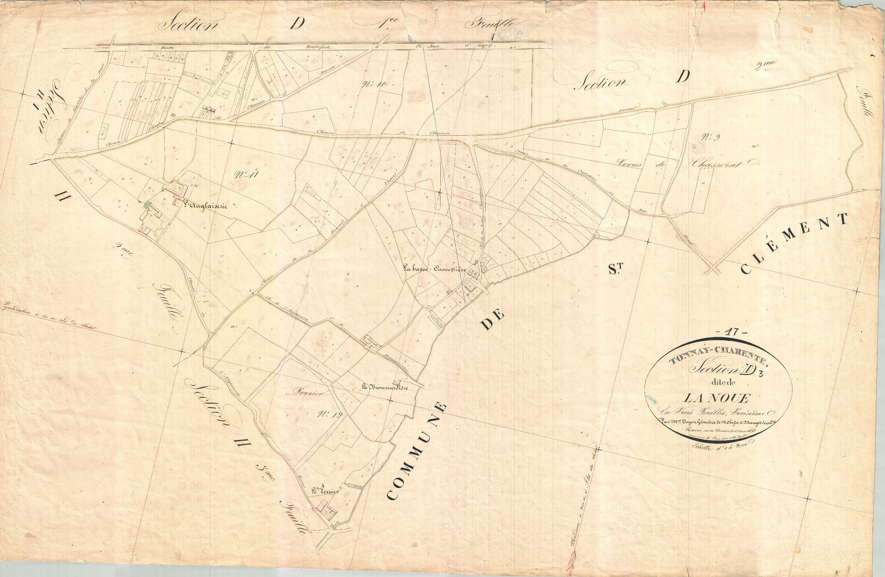 Tonnay-Charente - Section D3 dite de la Noue.