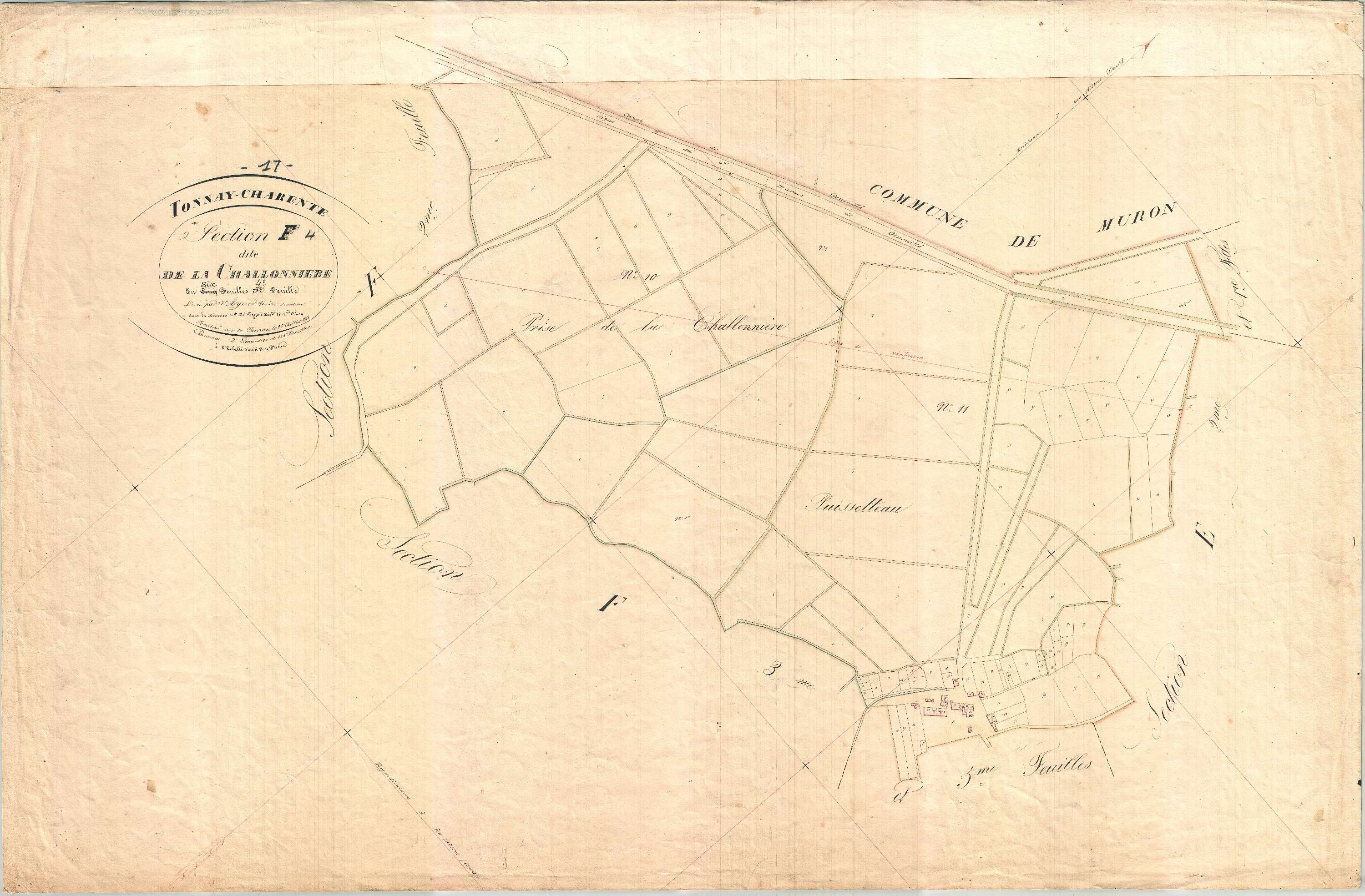 Tonnay-Charente - Section F4 dite de la Challonnière.