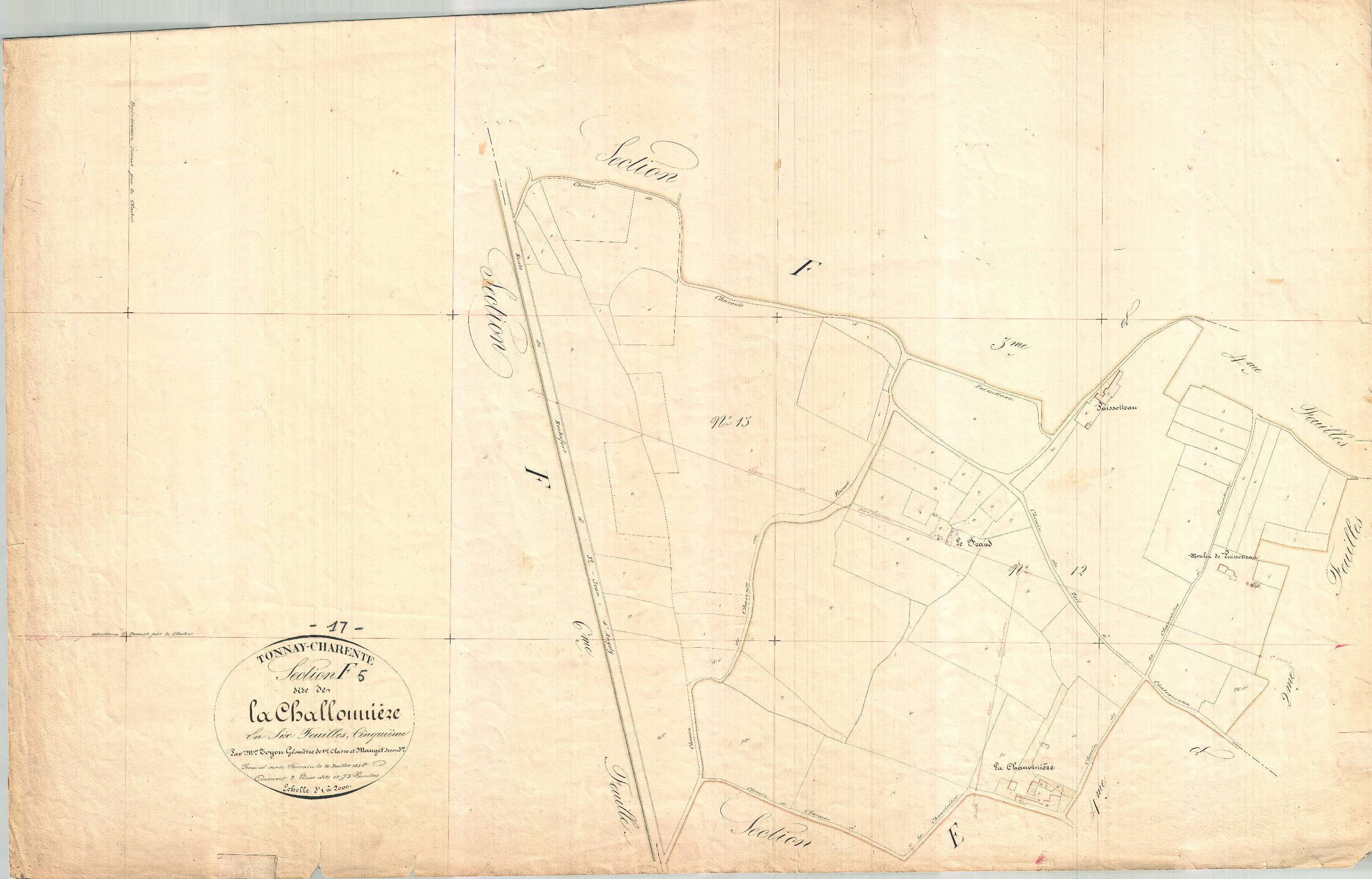 Tonnay-Charente - Section F5 dite de la Challonnière.