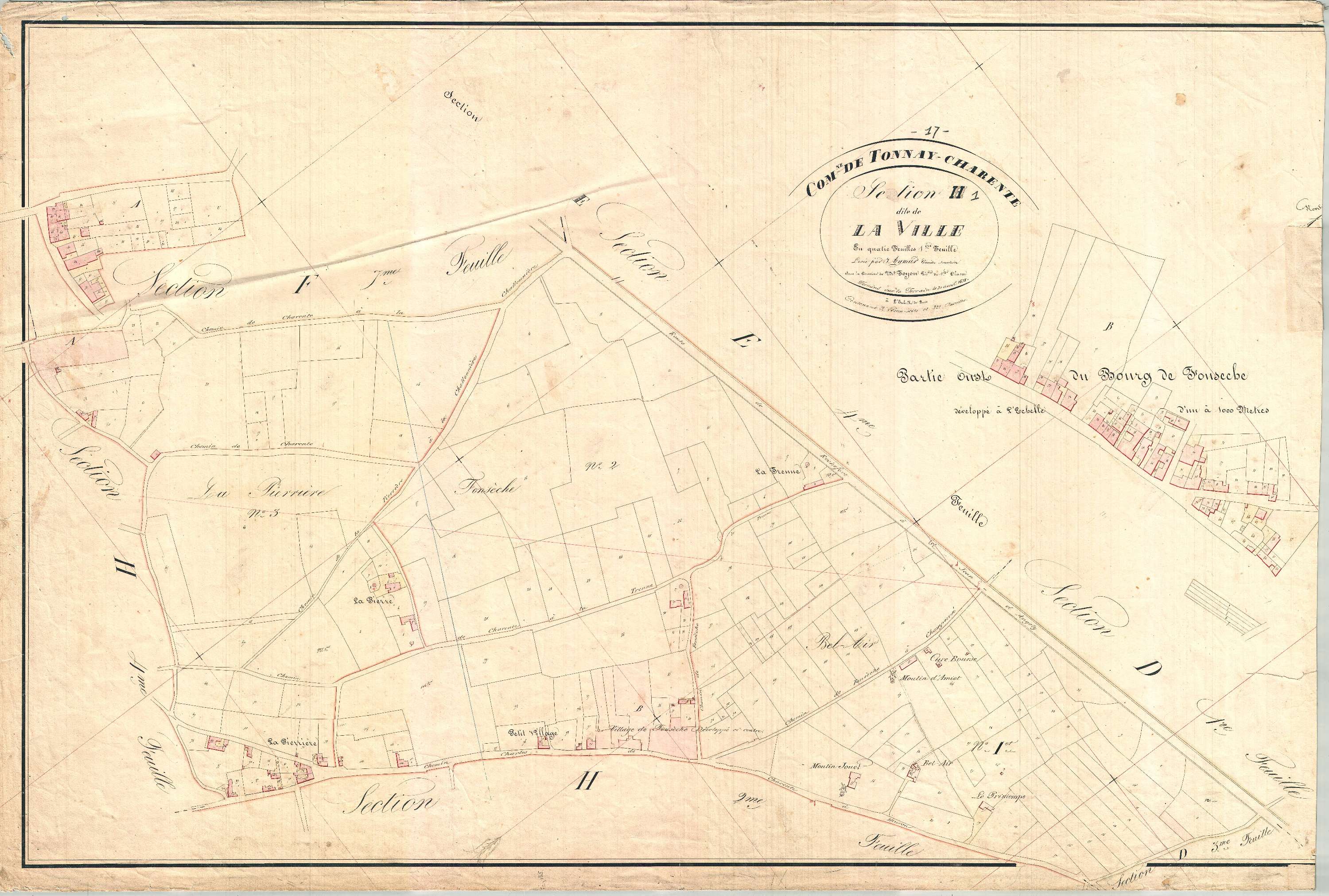 Tonnay-Charente - Section H1 dite de la Ville.