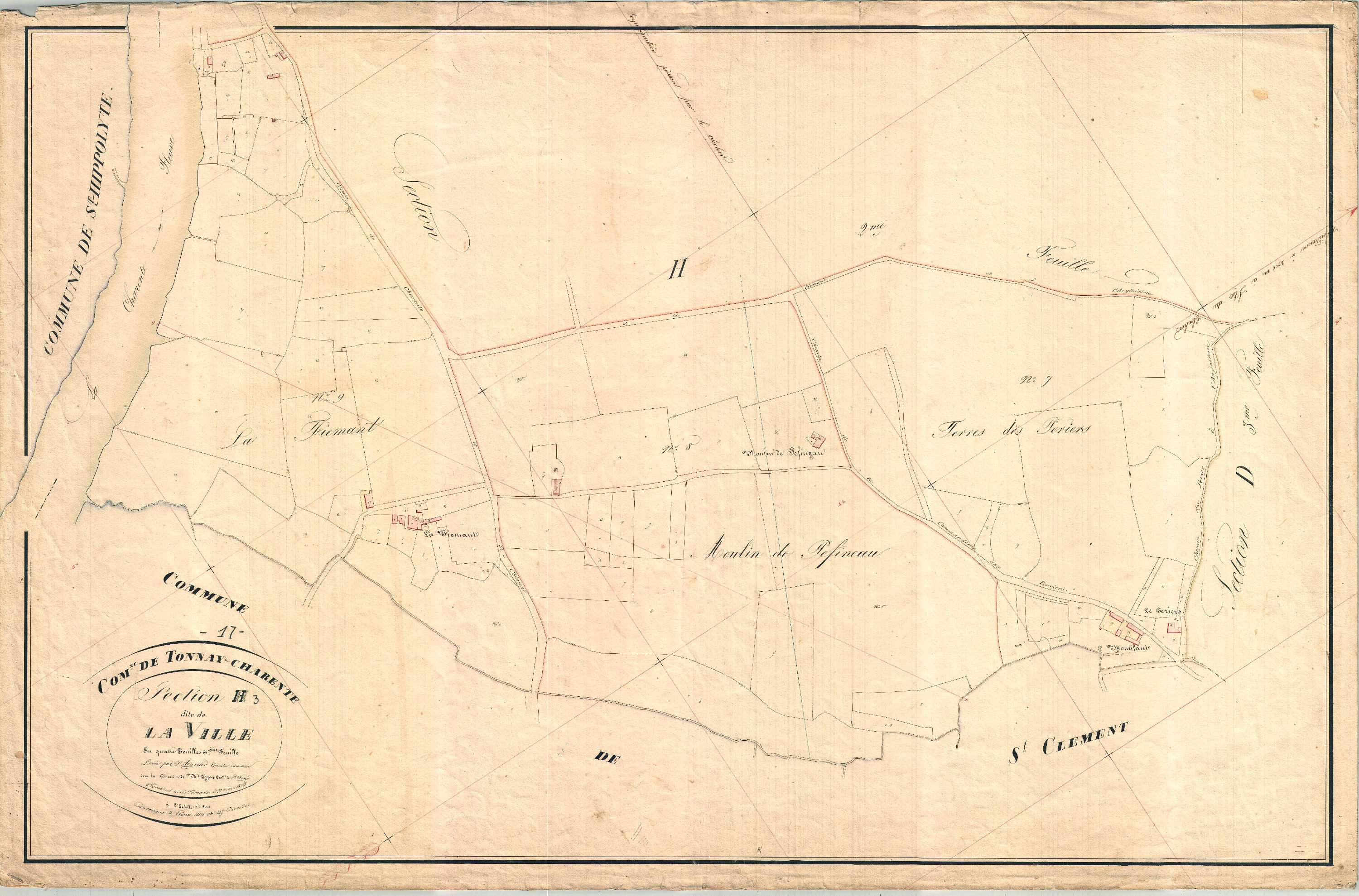 Tonnay-Charente - Section H3 dite de la Ville.