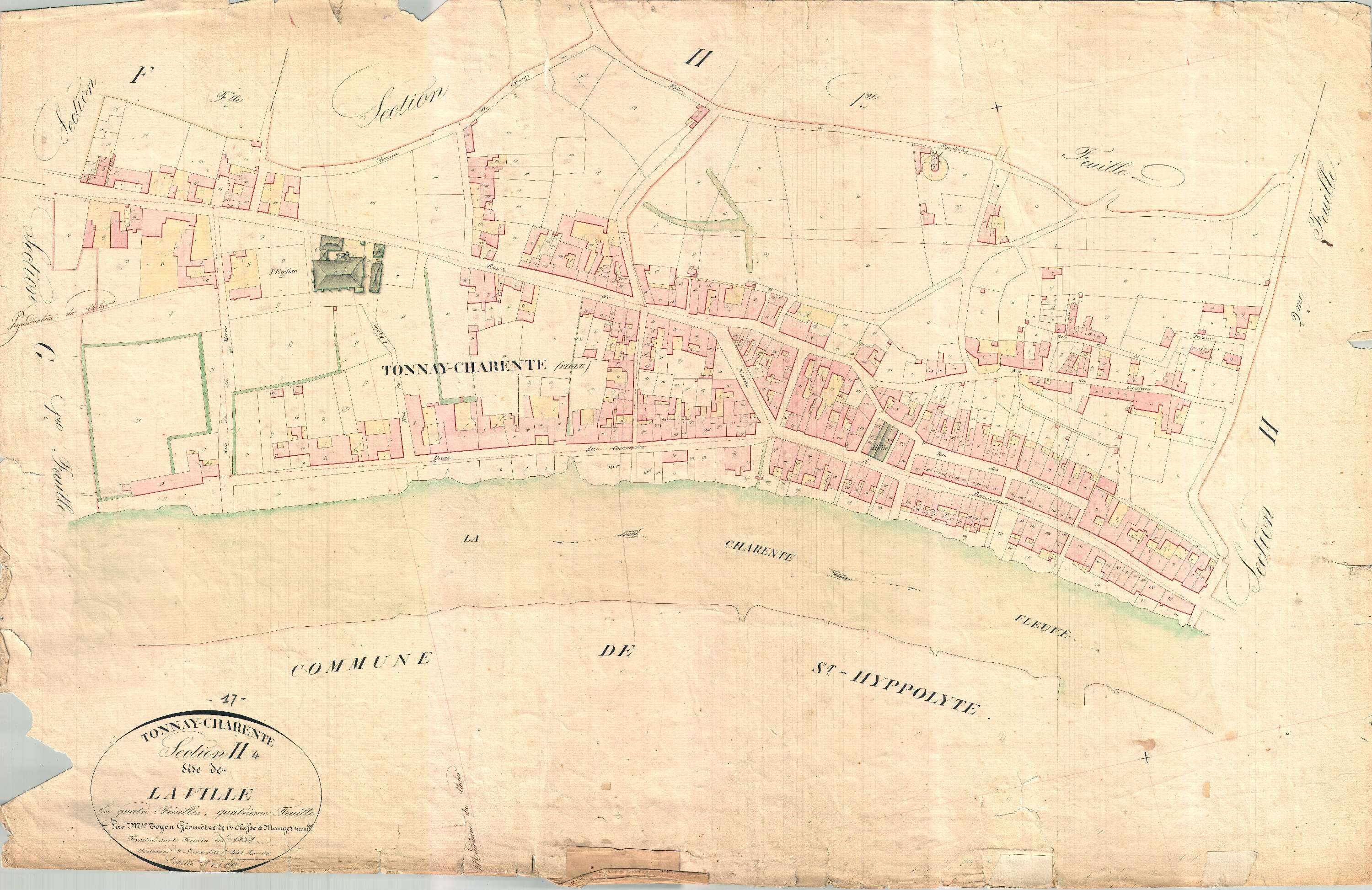 Tonnay-Charente - Section H4 dite de la Ville.