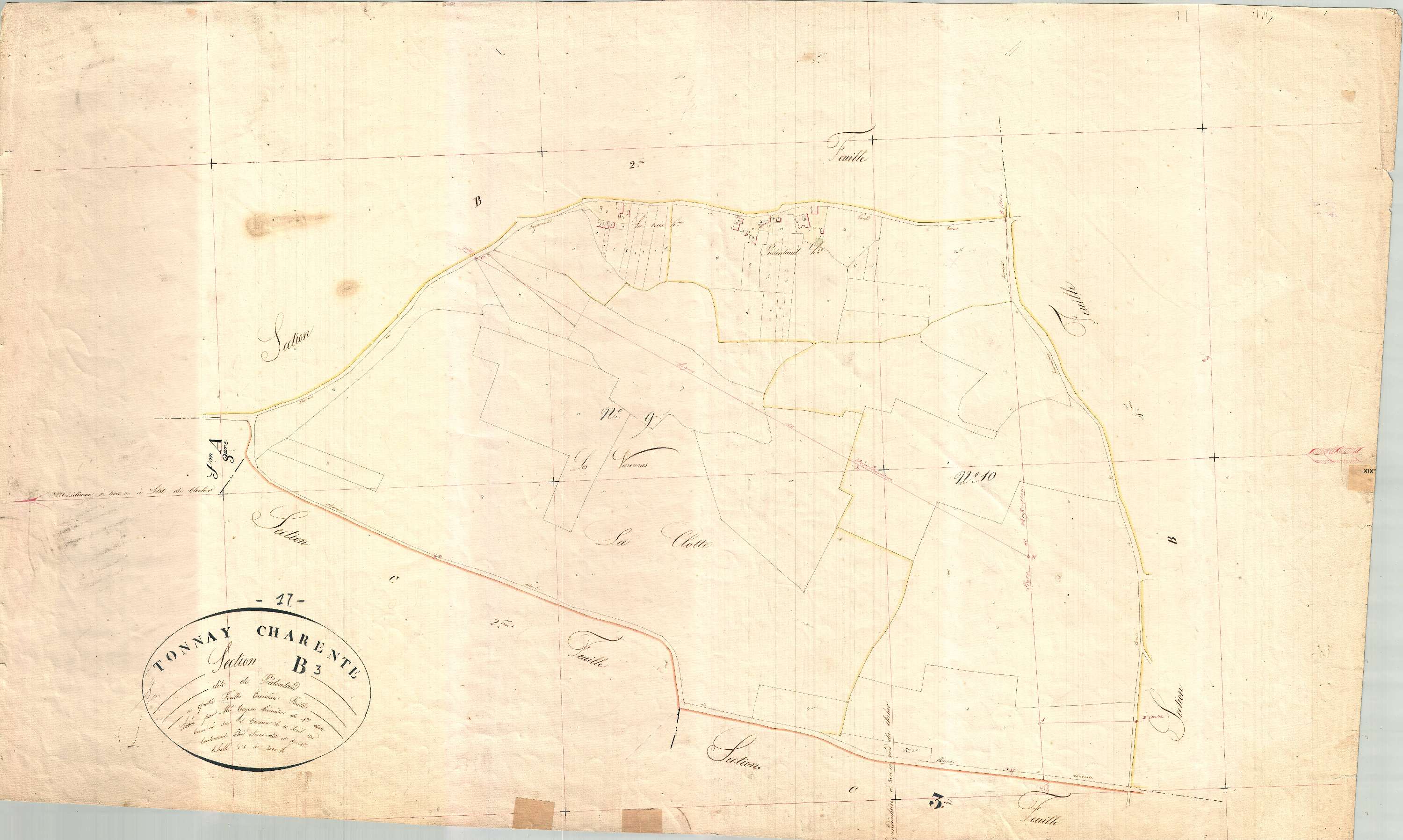 Tonnay-Charente - Section B3 dite de Prédentaud.