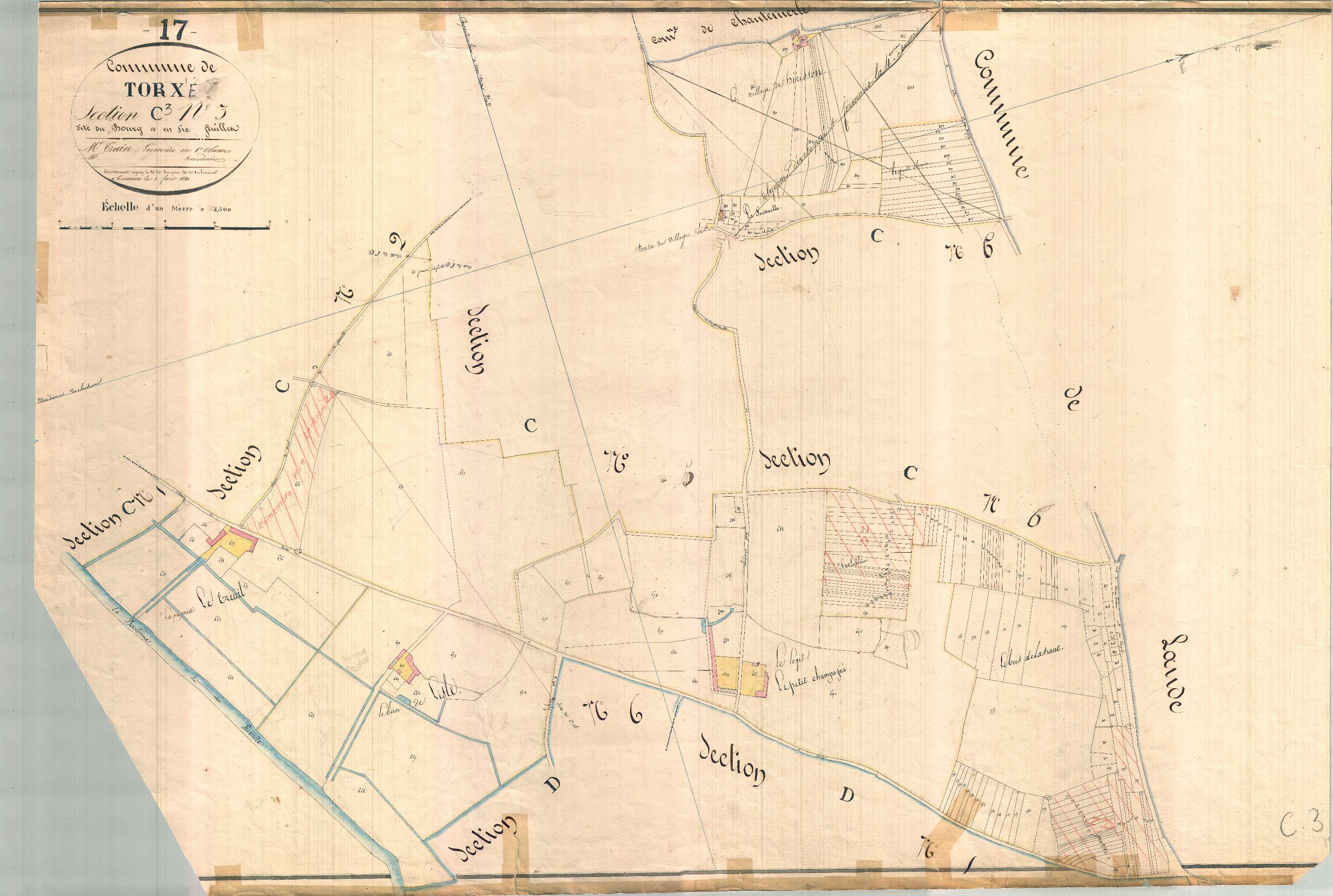 Torxé - Section C3 dite du Bourg.