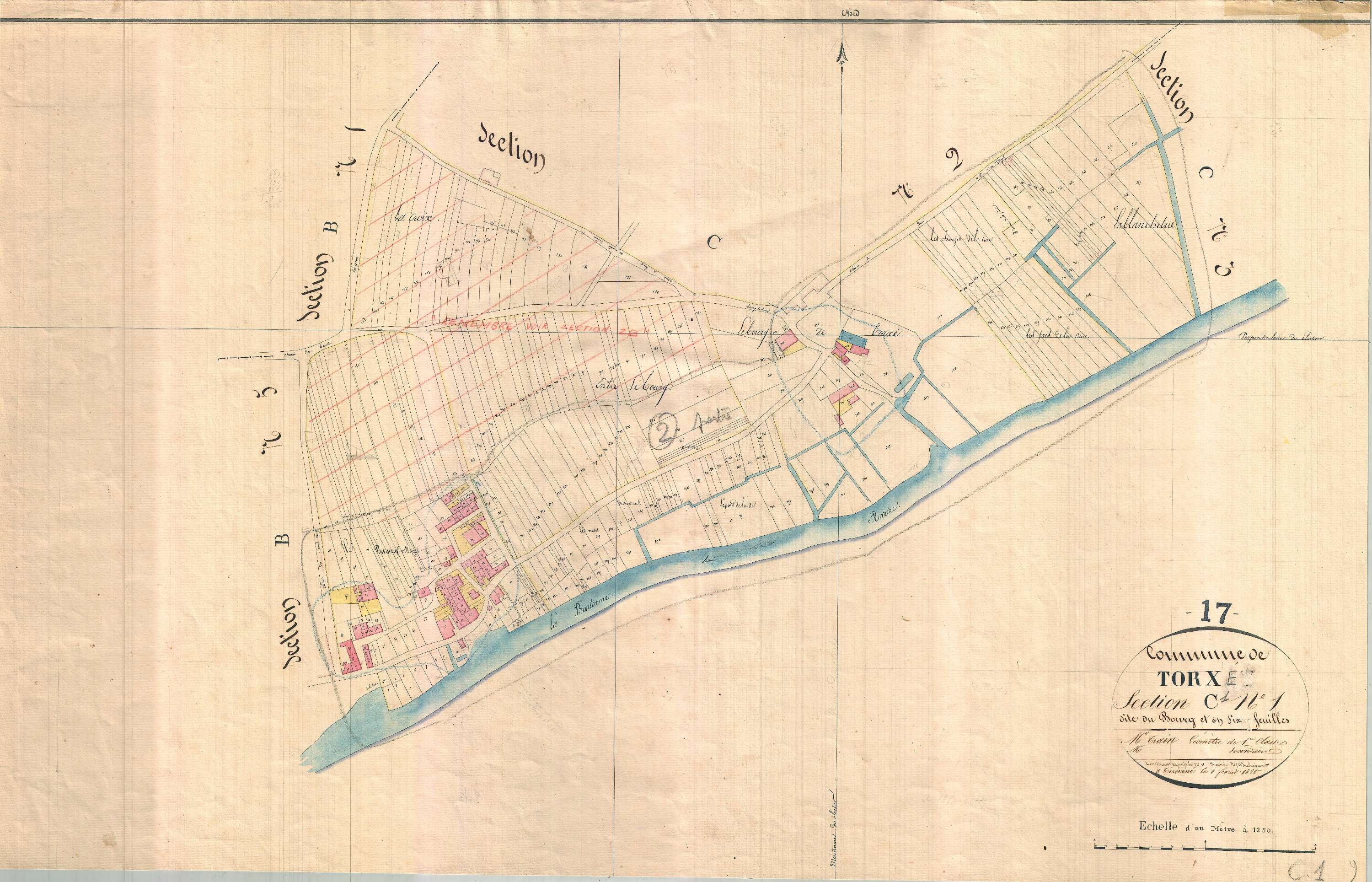 Torxé - Section C1 dite du Bourg.
