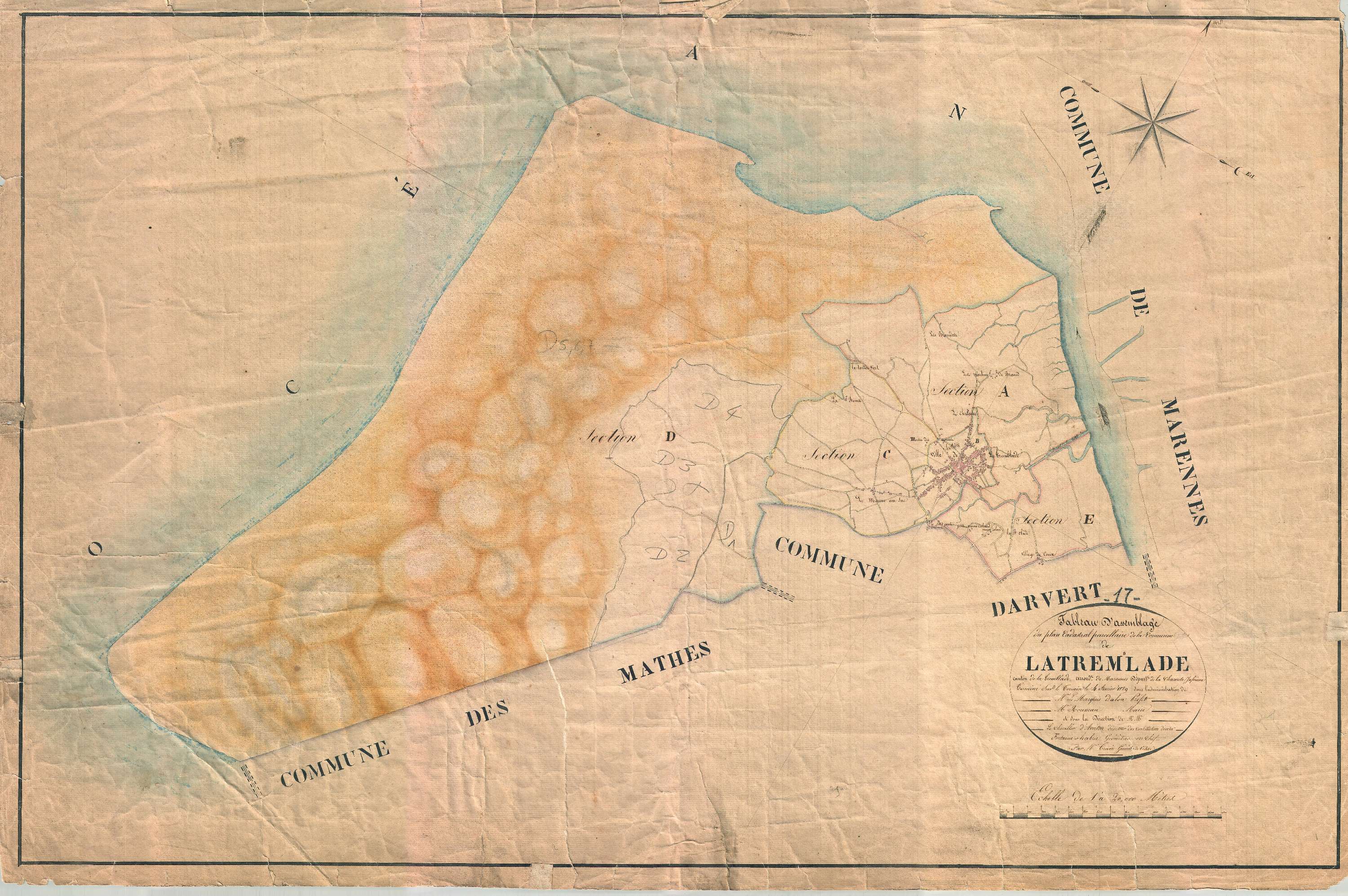 La Tremblade - Tableau d'assemblage.