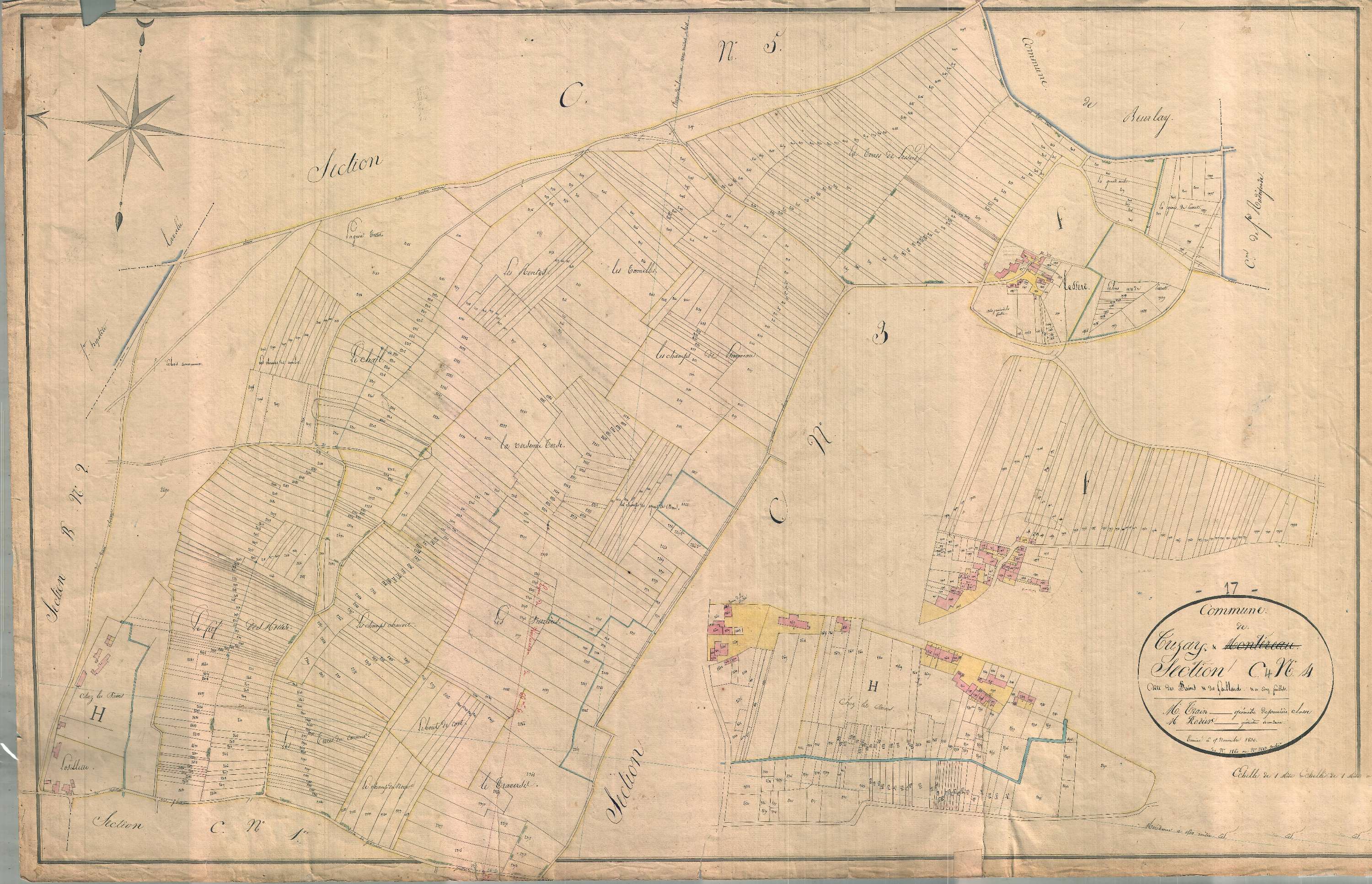 Trizay - Section C4 dite des Bains.