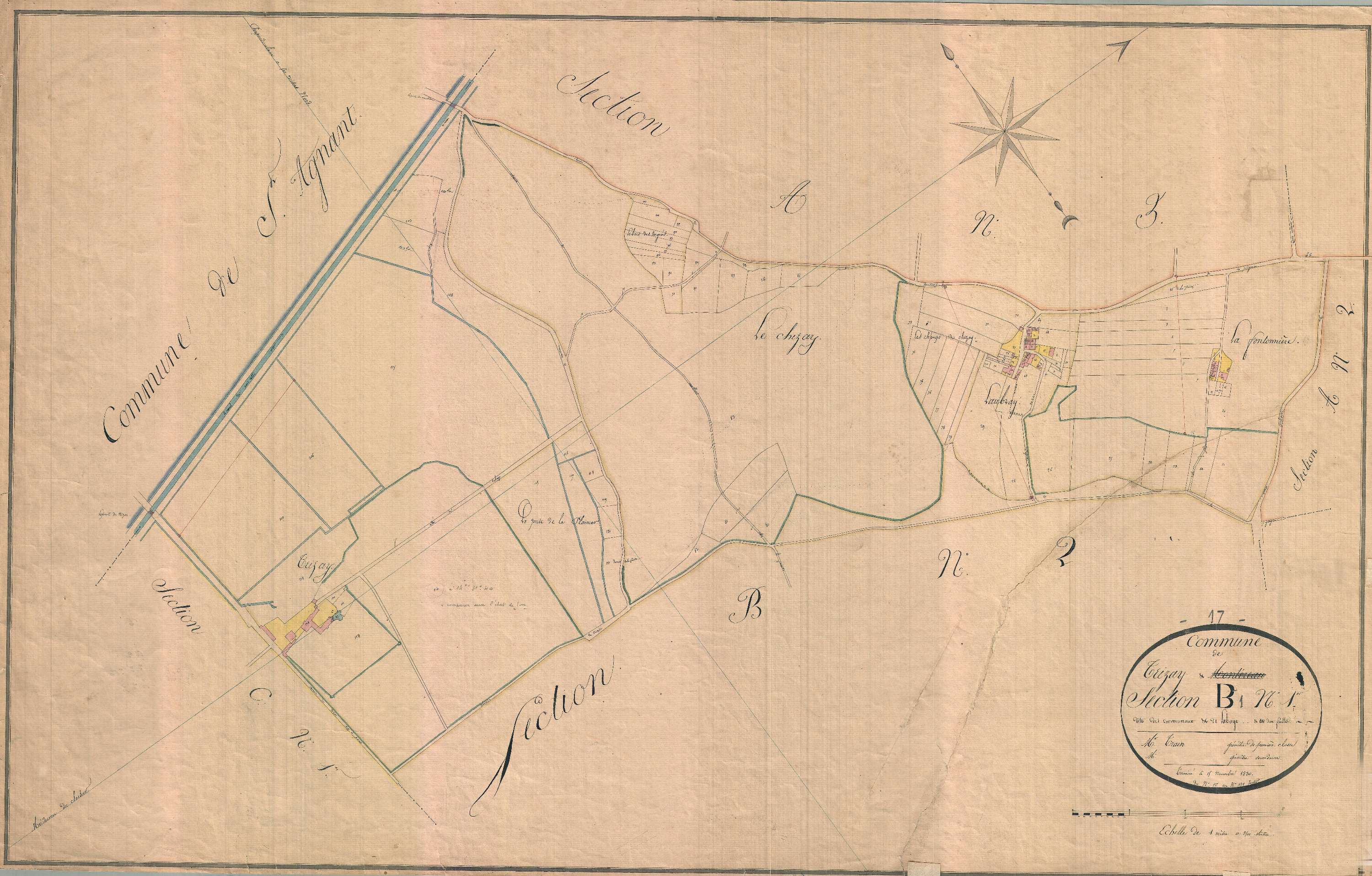 Trizay - Section B1 dite de l'Abbaye.