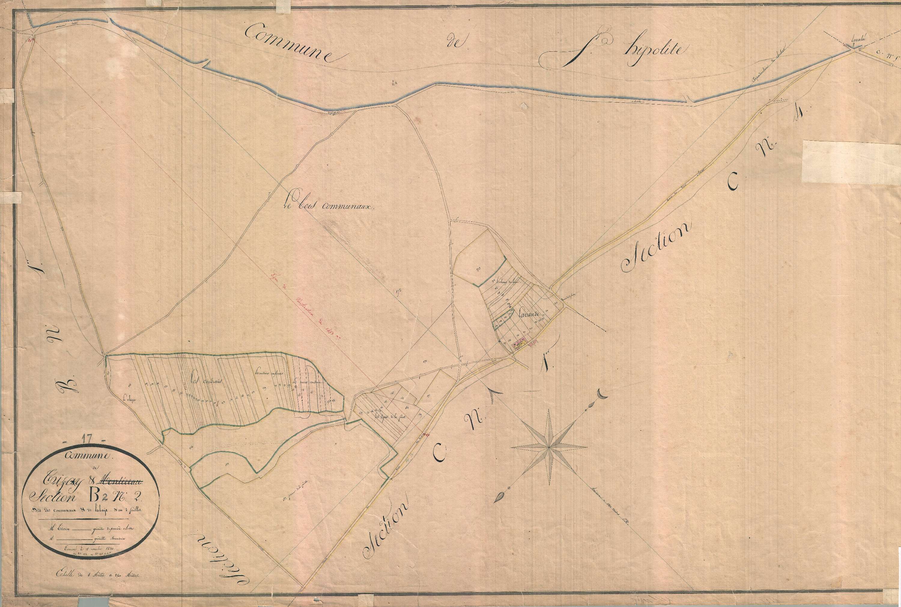 Trizay - Section B2 dite de l'Abbaye.
