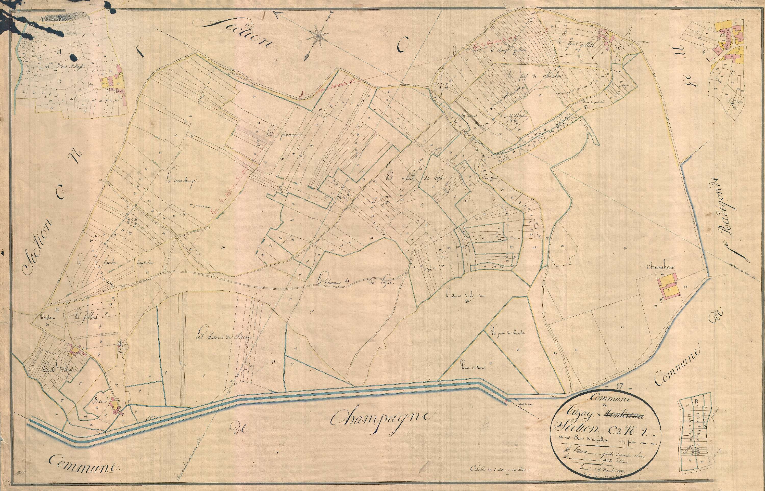 Trizay - Section C2 dite des Bains.