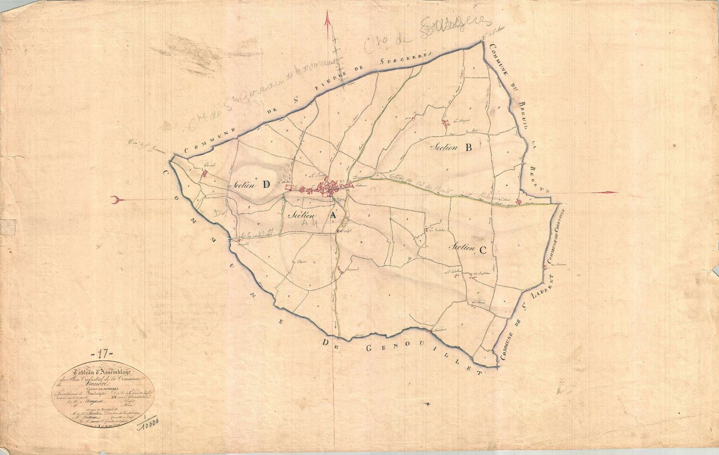 Vandré - Tableau d'assemblage.