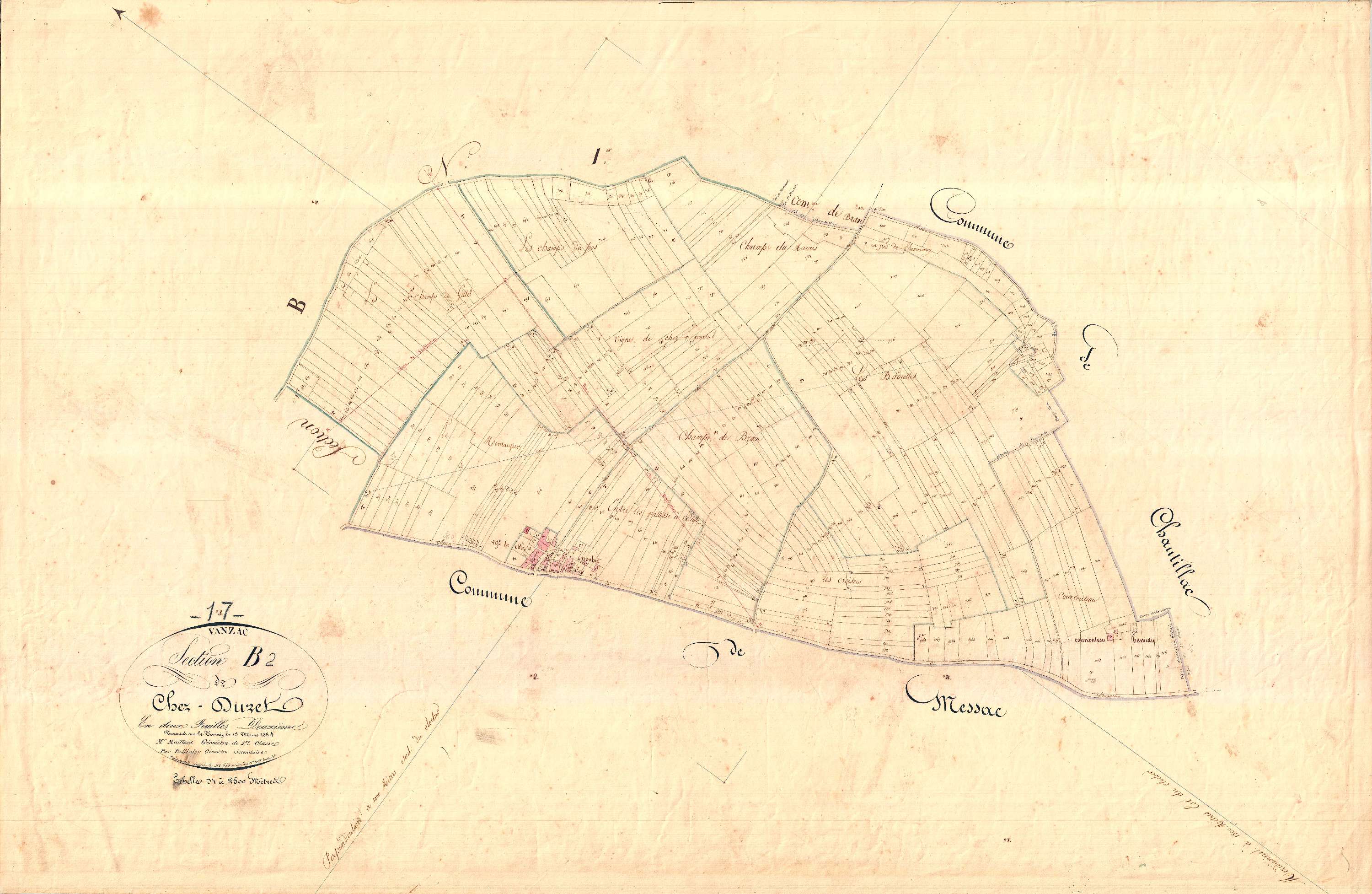 Vanzac - Section B2 dite de Duret.