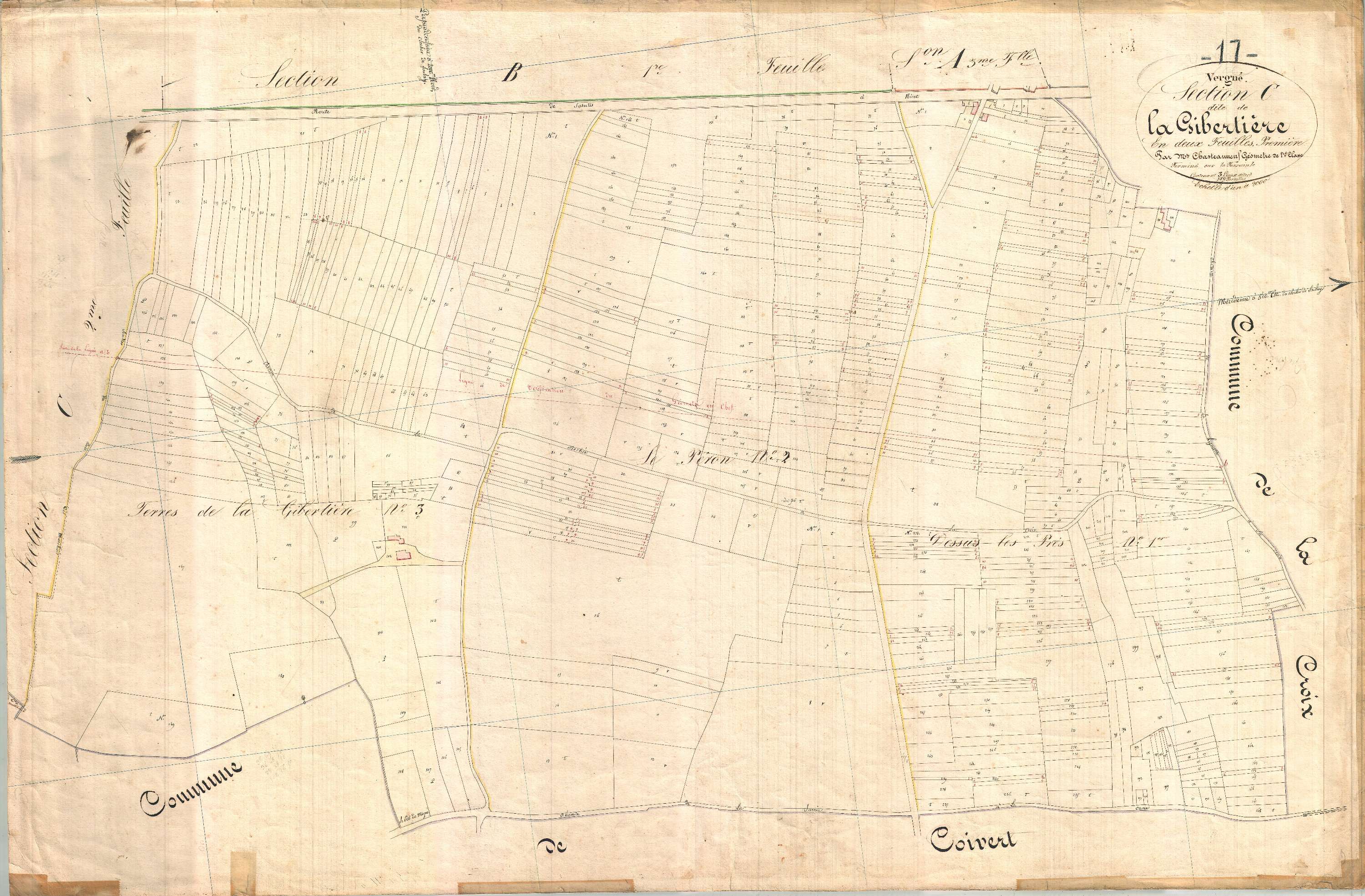 Vergné - Section C1 dite de la Gibertière.