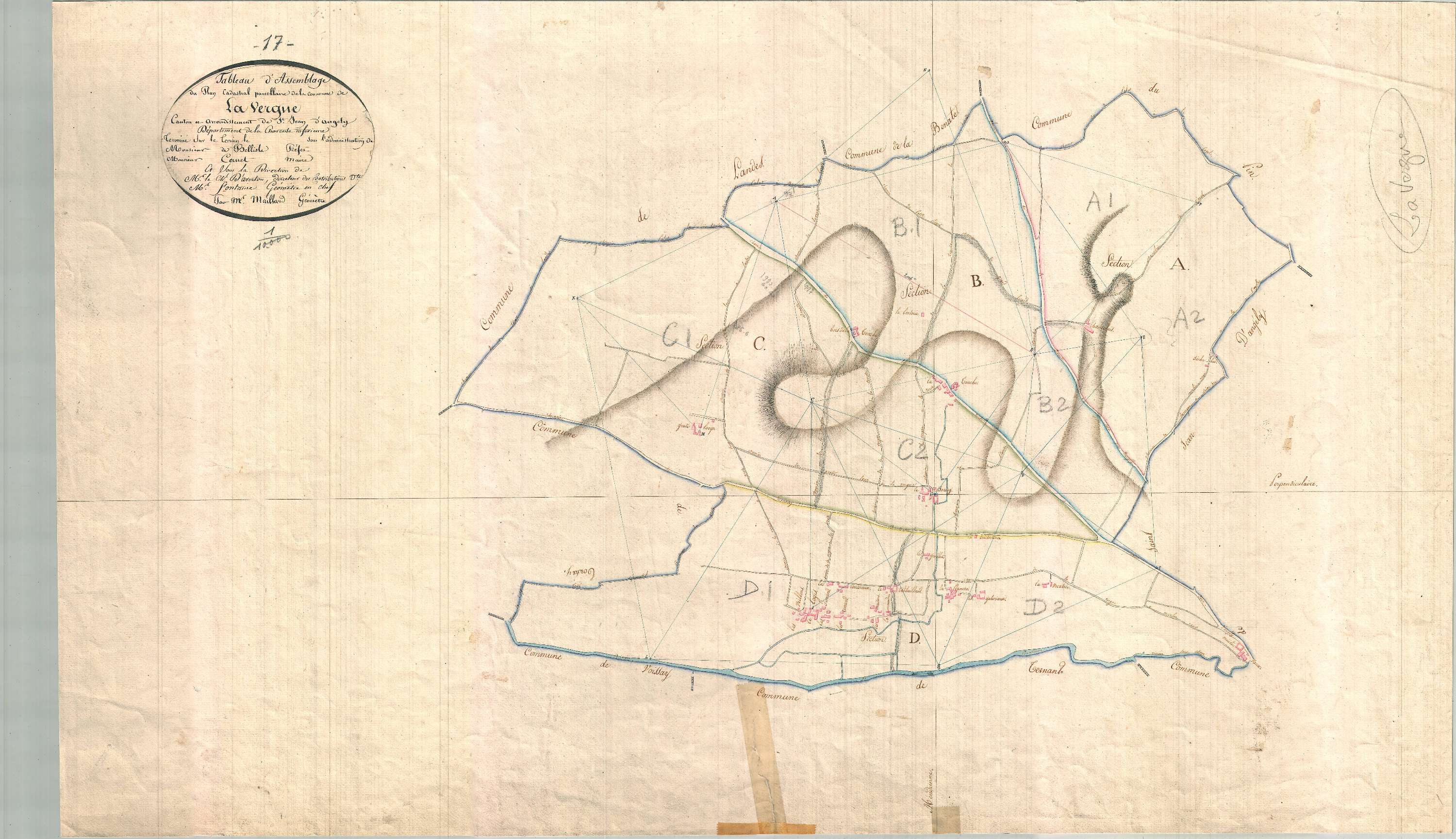 La Vergne - Tableau d'assemblage.