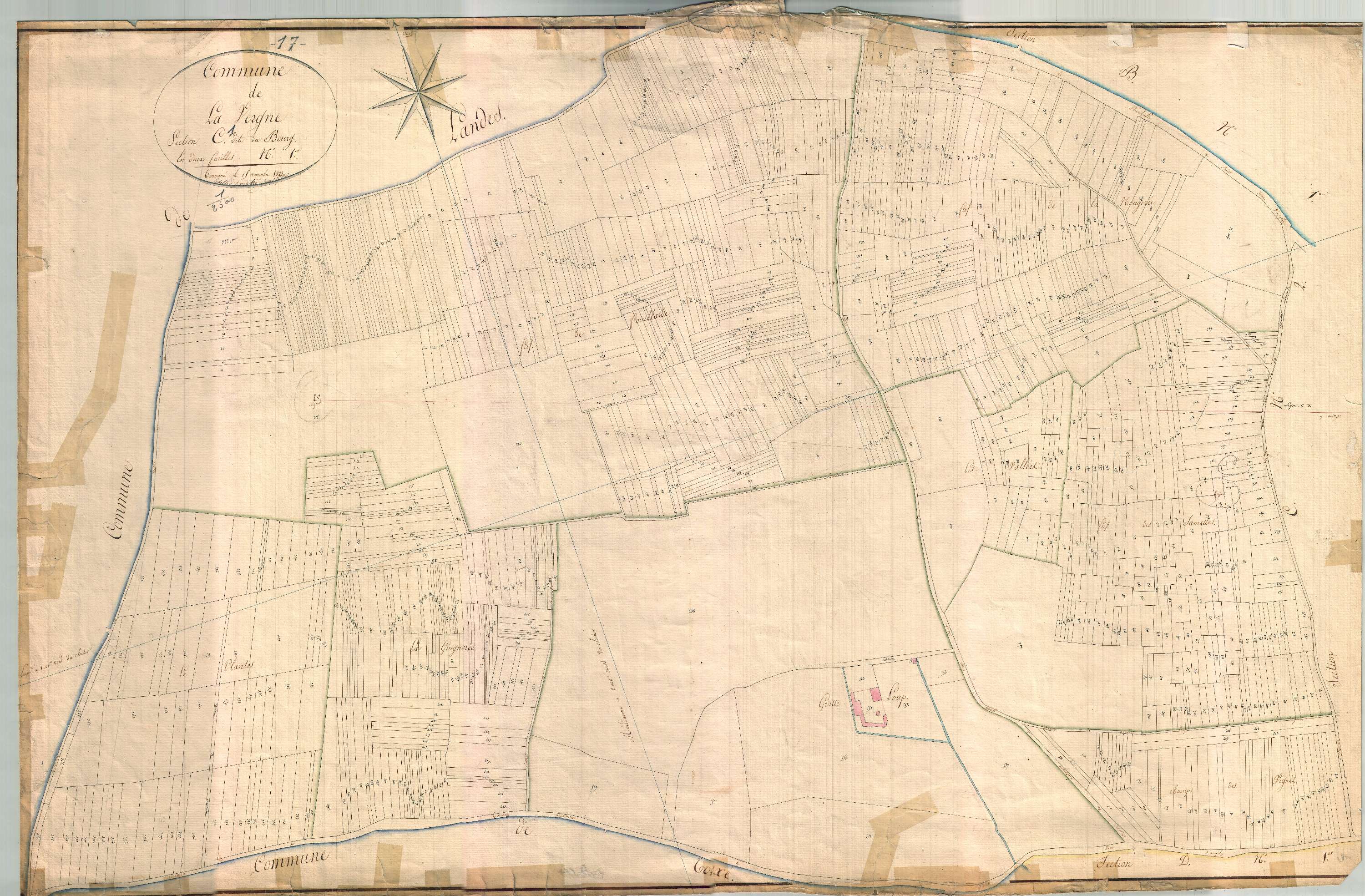 La Vergne - Section C1 dite du Bourg.