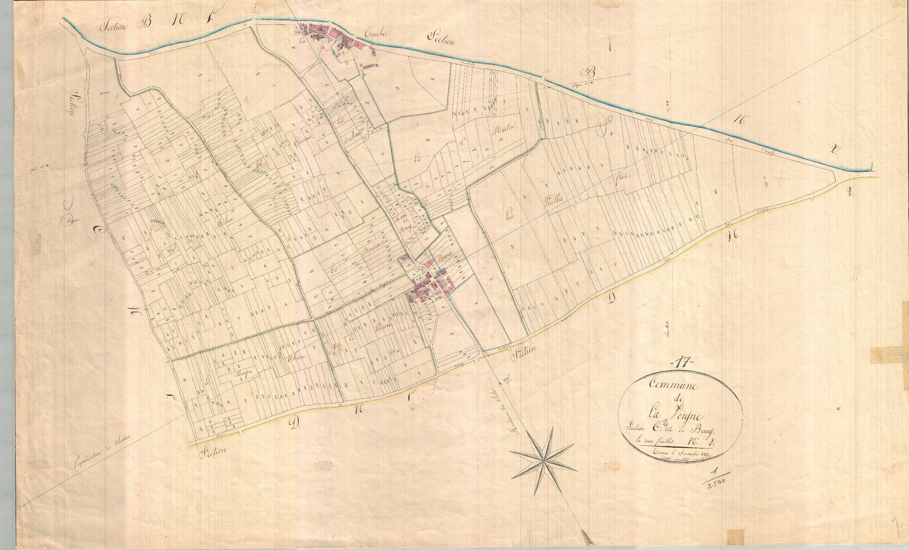La Vergne - Section C2 dite du Bourg.