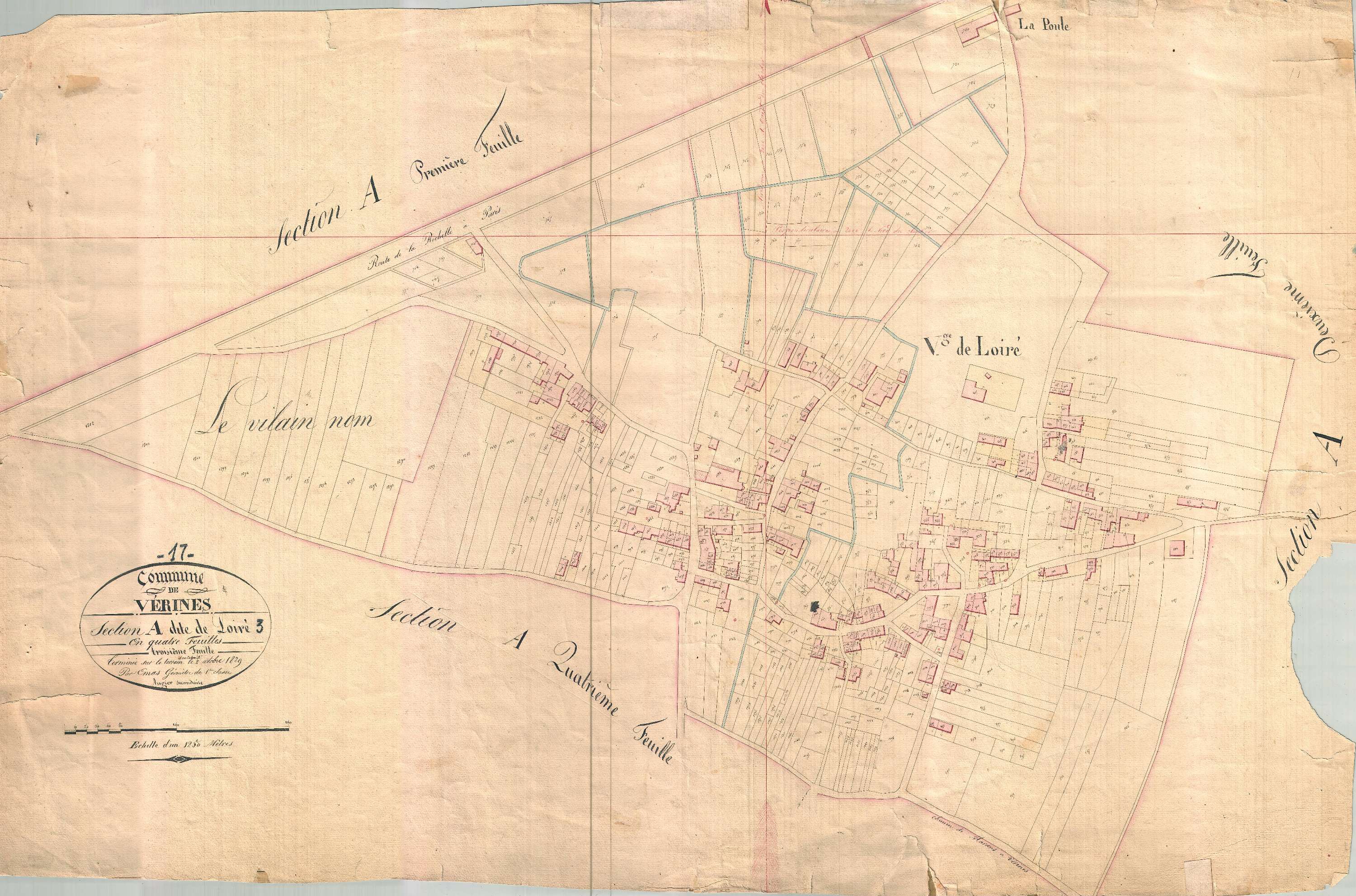 Vérines - Section A3 dite de Loiré.