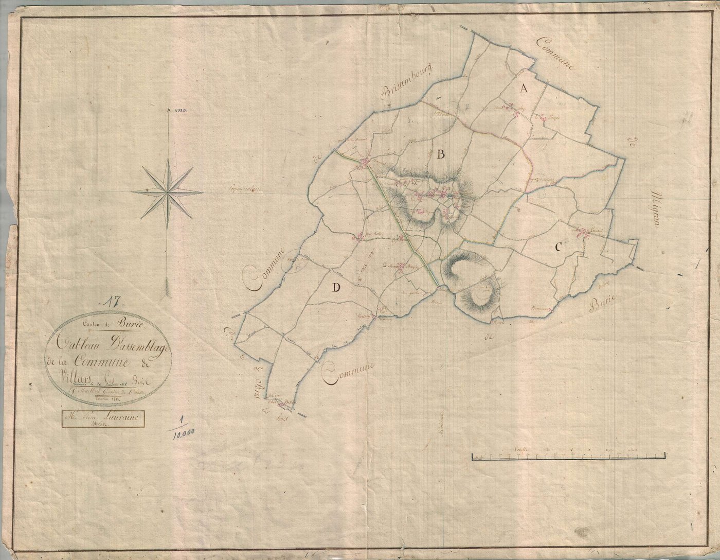 Villars-les-Bois - Tableau d'assemblage.
