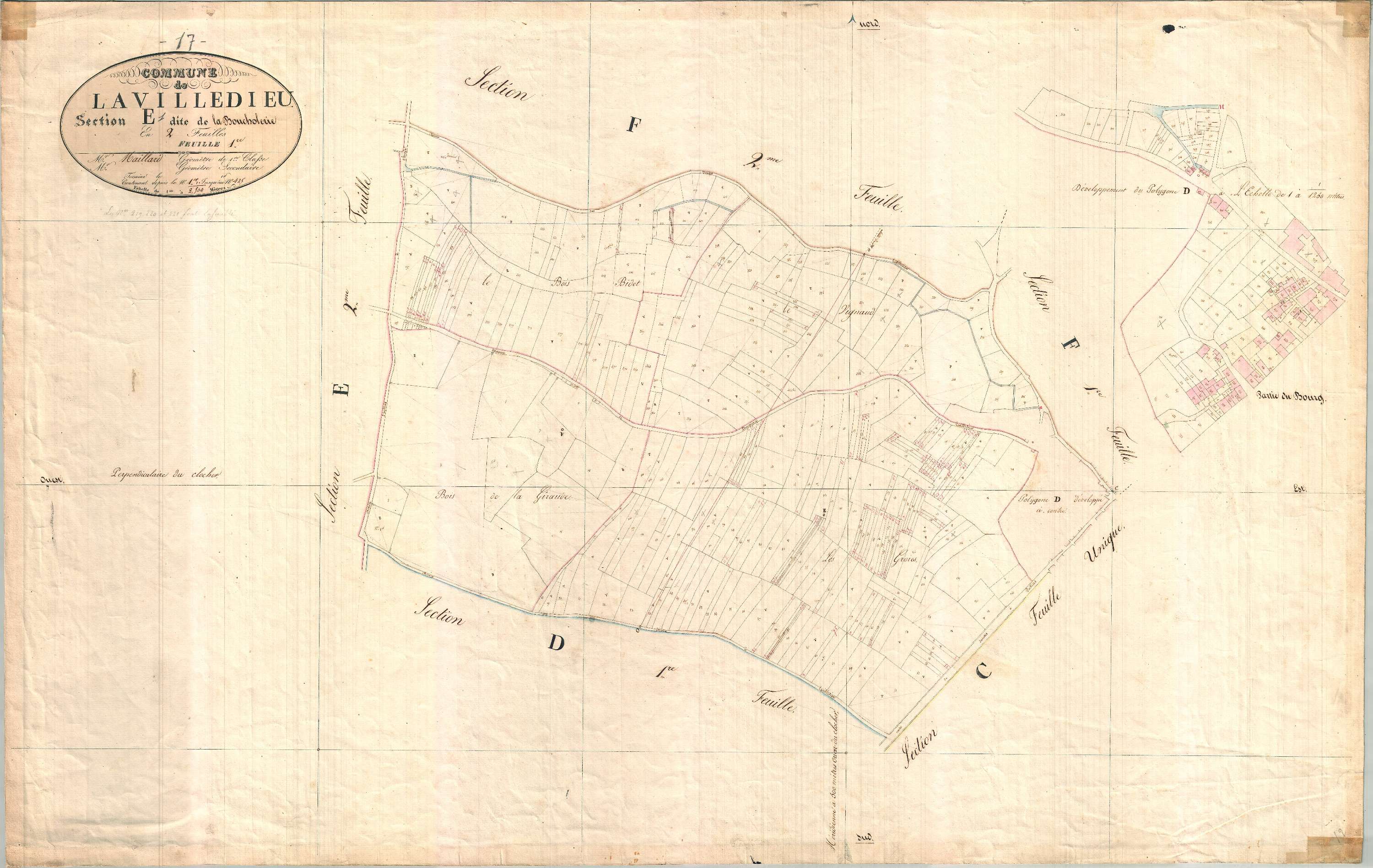 La Villedieu - Section E1 dite des Boucholeurs.