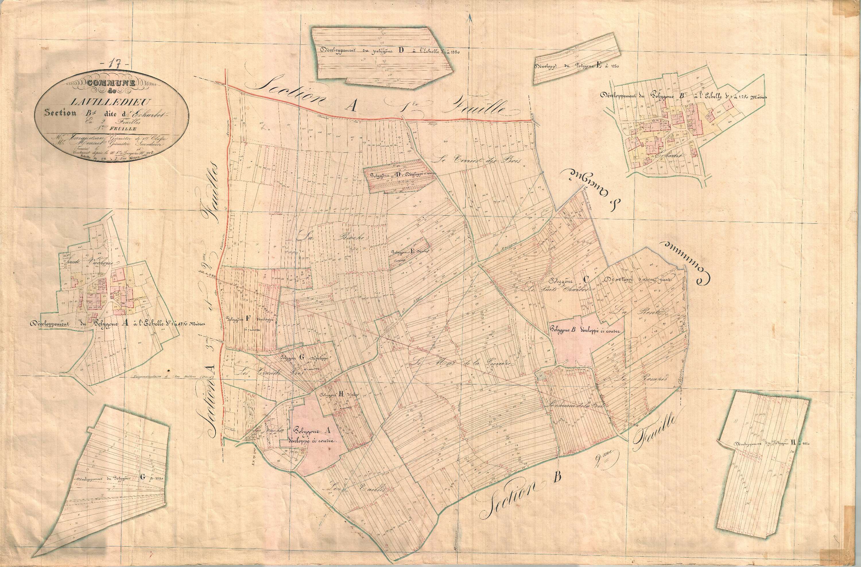 La Villedieu - Section B1 dite d'Echarbot.