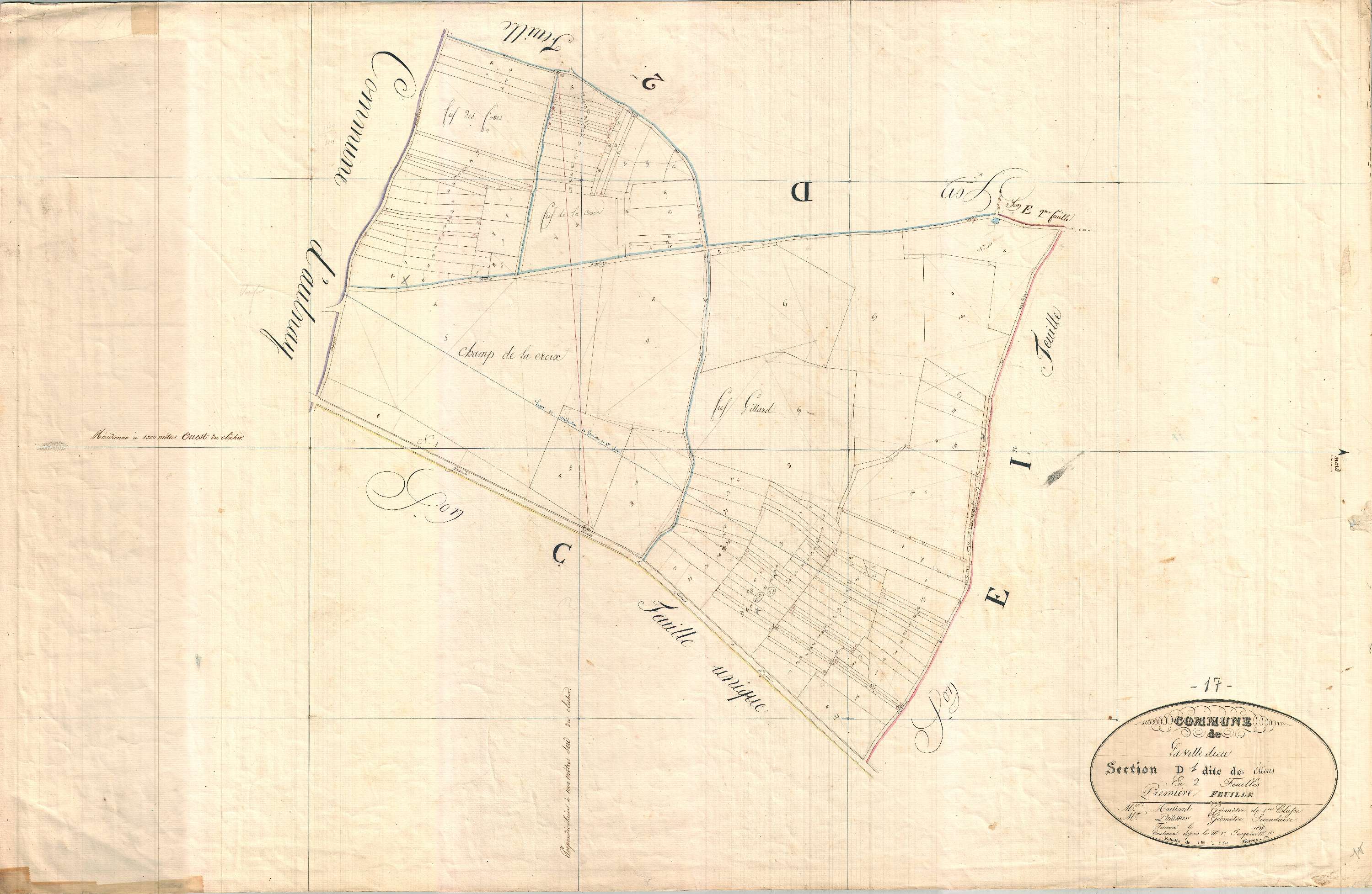 La Villedieu - Section D1 dite des Etiers.