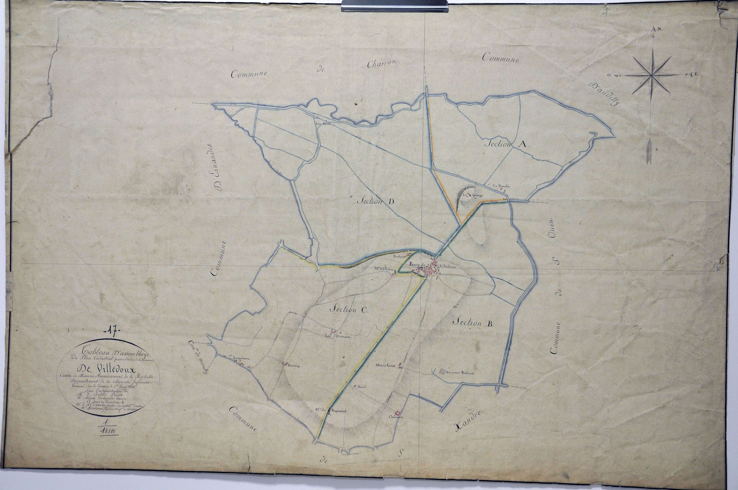 Villedoux - Tableau d'assemblage. [momentanément indisponible, en cours de correction]